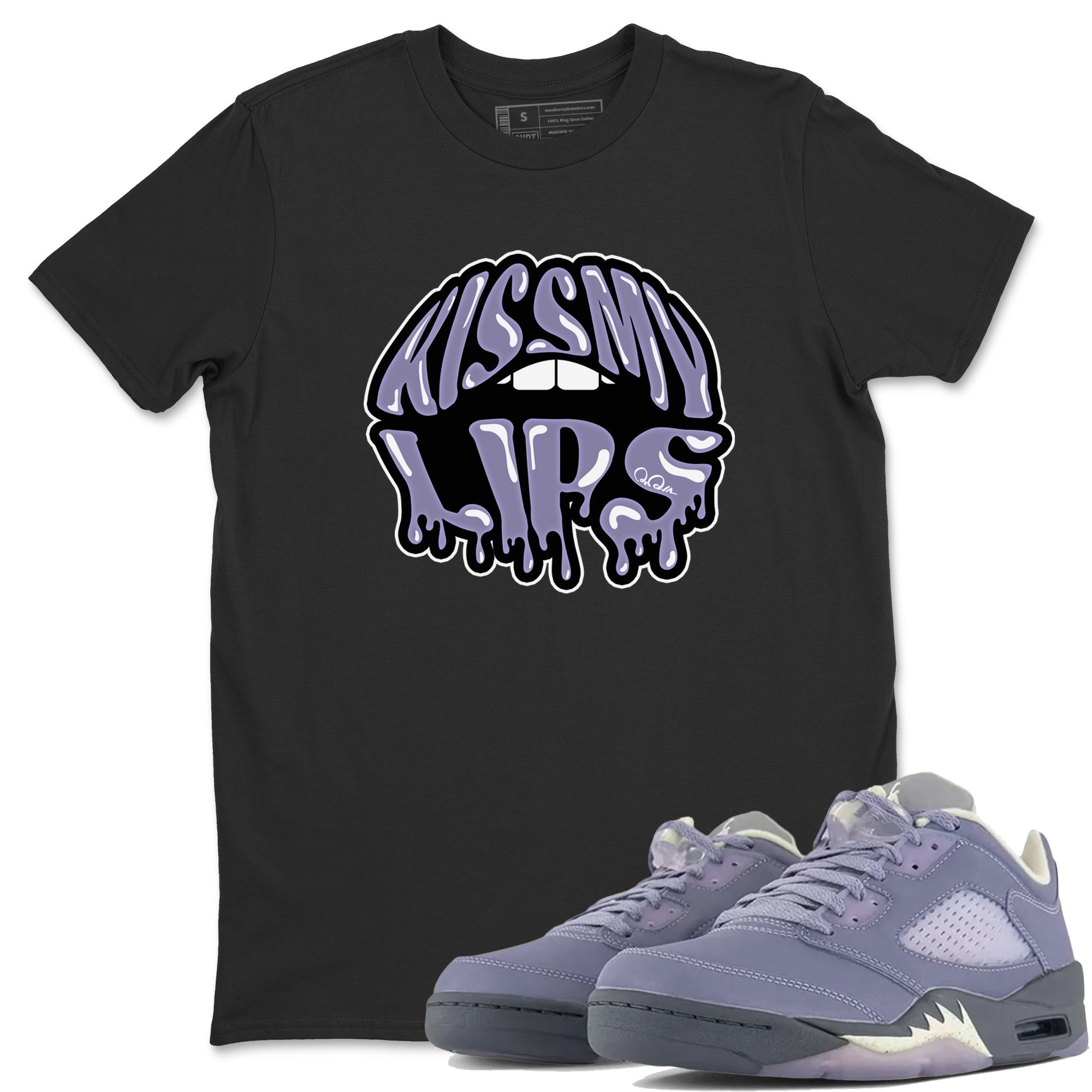 Kiss My Lips Unisex Tops - Air Jordan 5 Indigo Haze
