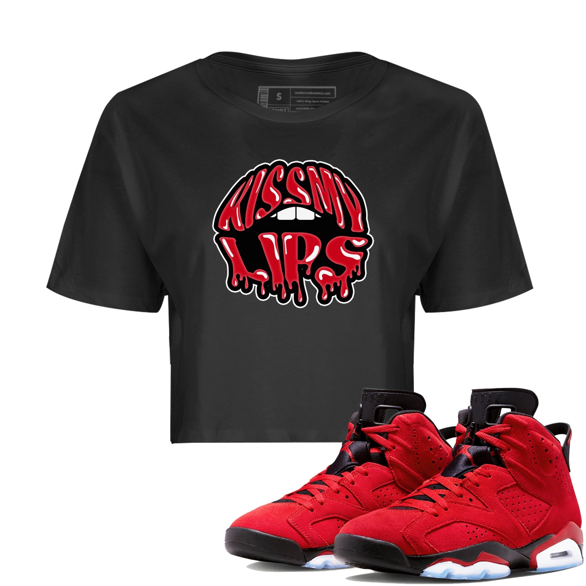 Kiss My Lips Women's Tops - Air Jordan 6 Toro Bravo