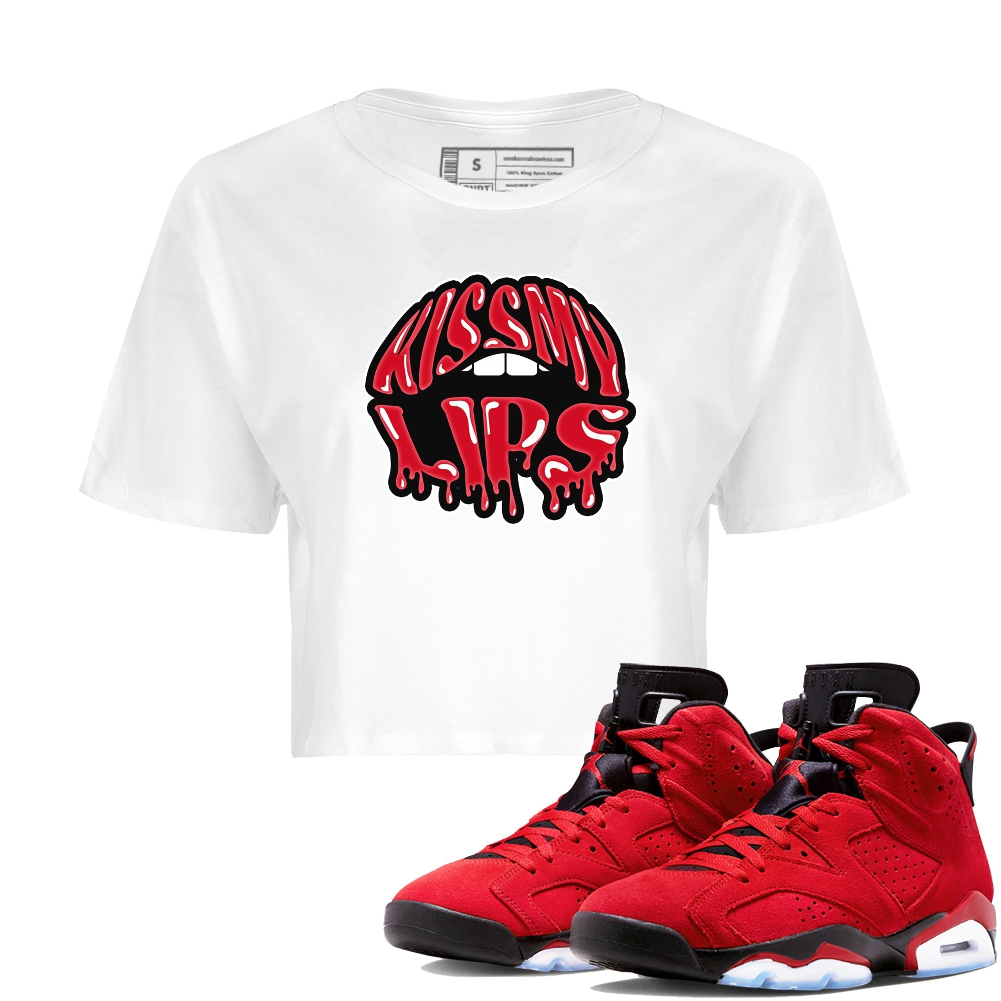 Kiss My Lips Women's Tops - Air Jordan 6 Toro Bravo