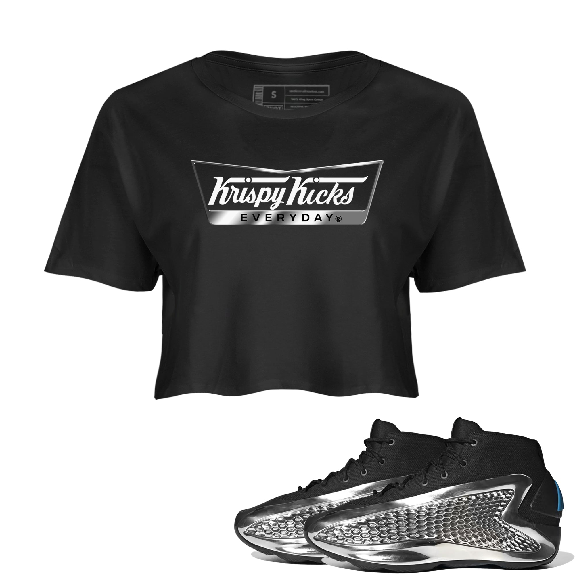 Krispy Kicks snkmatch Women's Top - AE 1 Silver Metallic