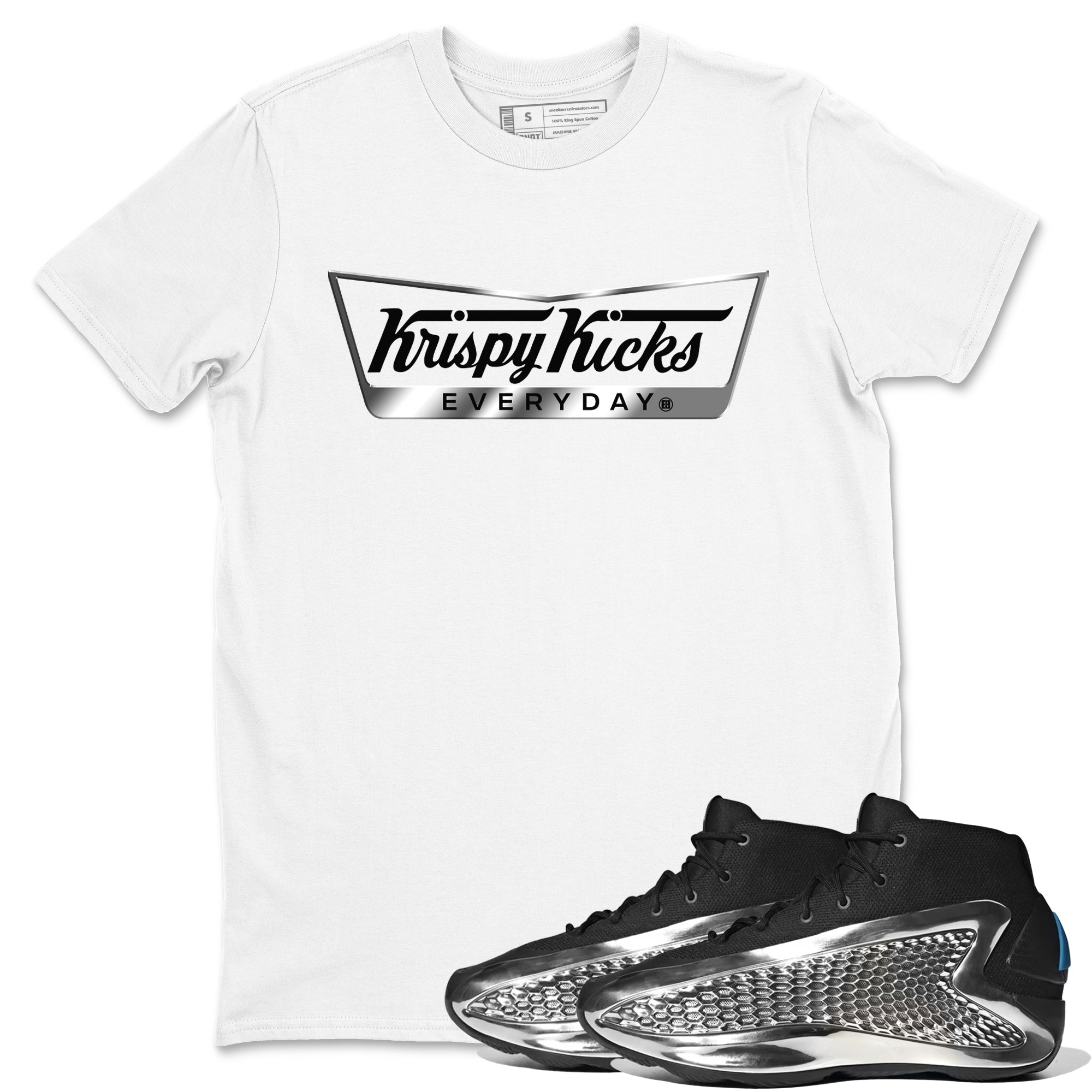 Krispy Kicks snkmatch Tees - AE 1 Silver Metallic