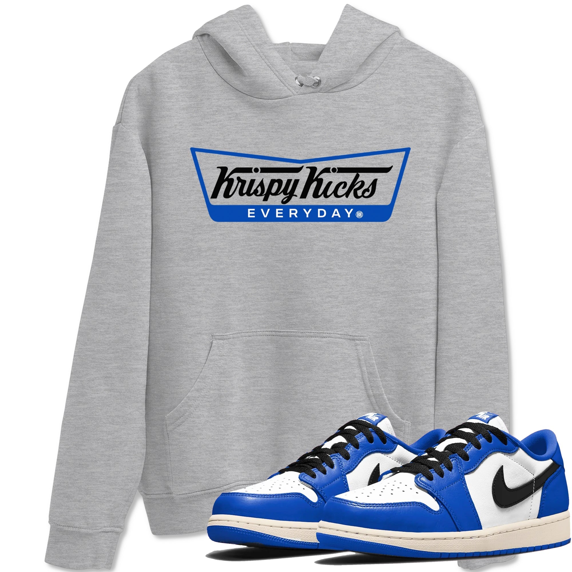 Krispy Kicks snkmatch Tees - Air Jordan 1 Game Royal