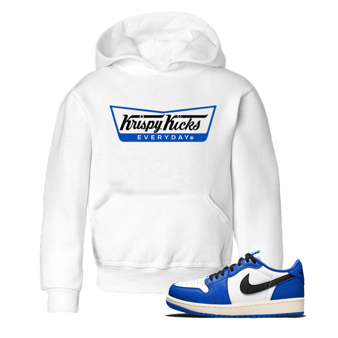 Krispy Kicks snkmatch Tees Kids - Air Jordan 1 Game Royal