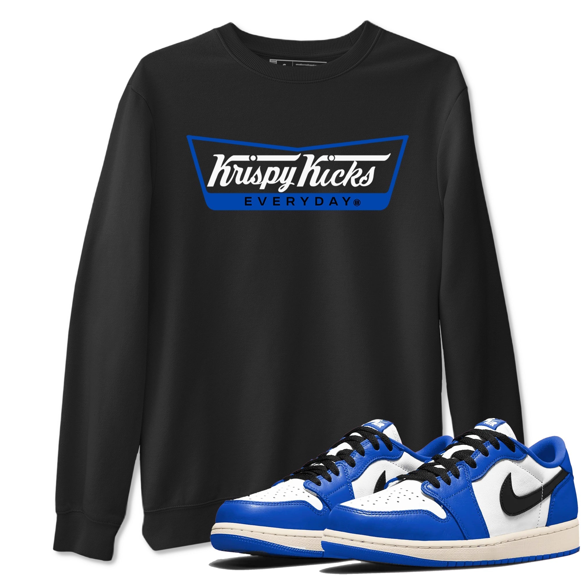 Krispy Kicks snkmatch Tees - Air Jordan 1 Game Royal