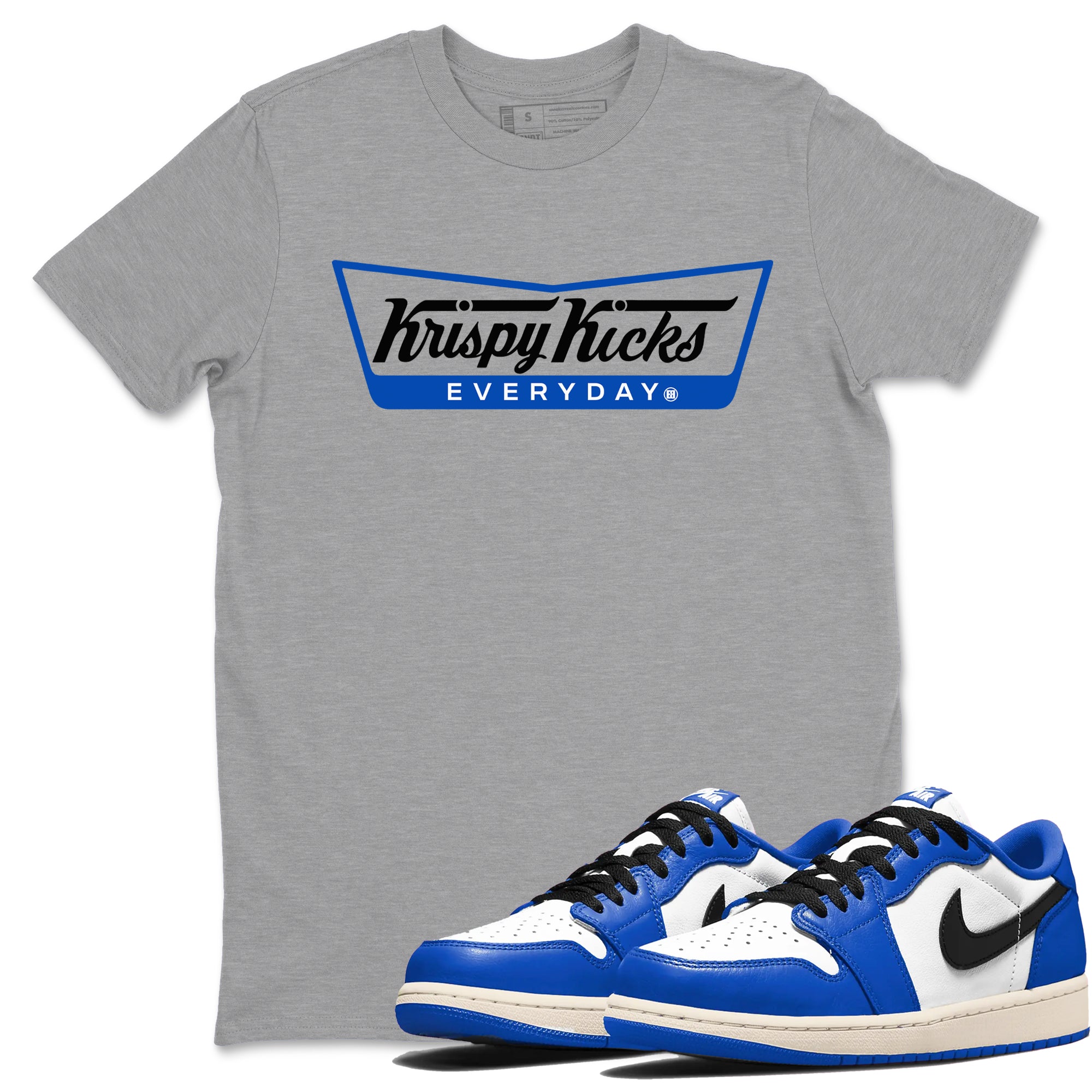 Krispy Kicks snkmatch Tees - Air Jordan 1 Game Royal