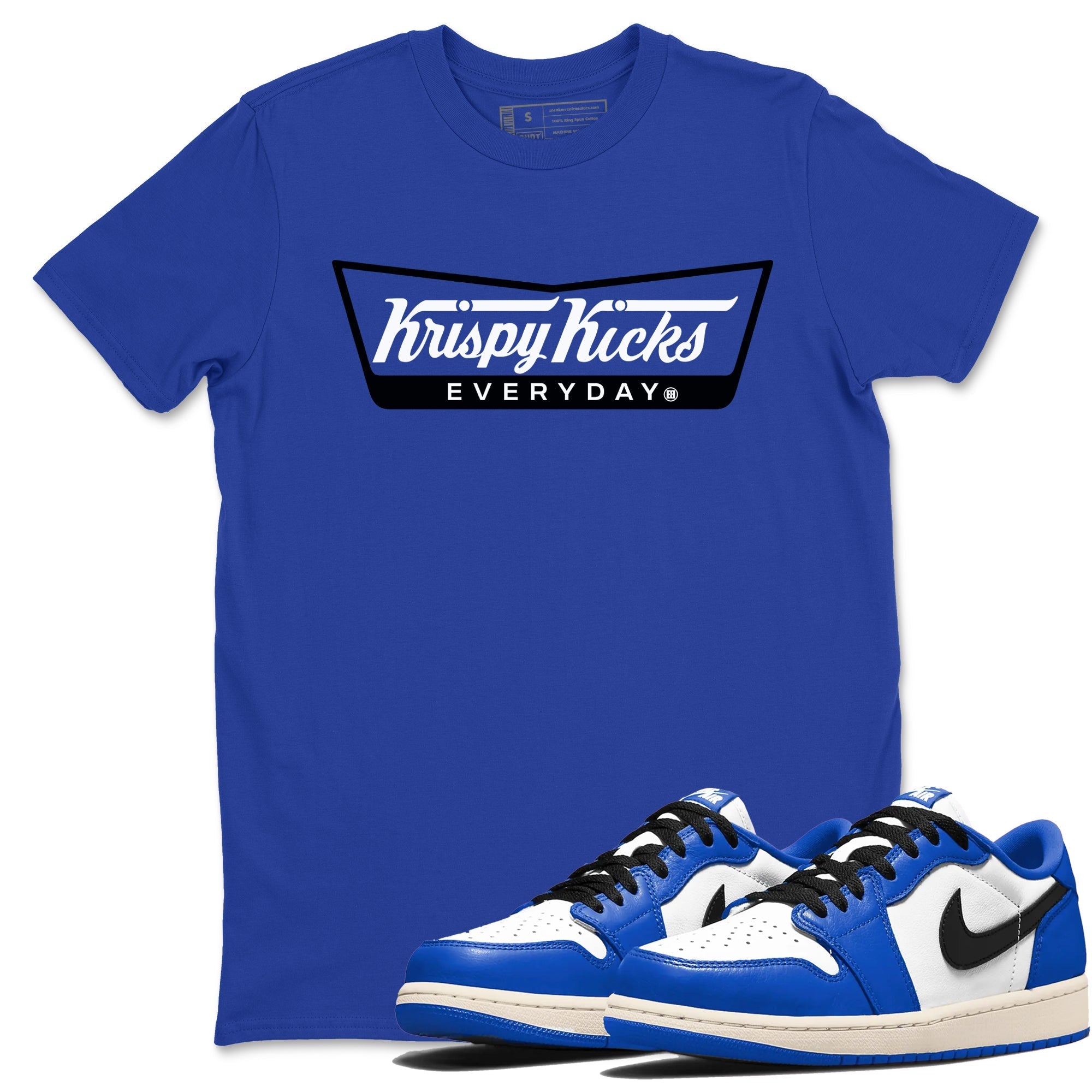 Krispy Kicks snkmatch Tees - Air Jordan 1 Game Royal