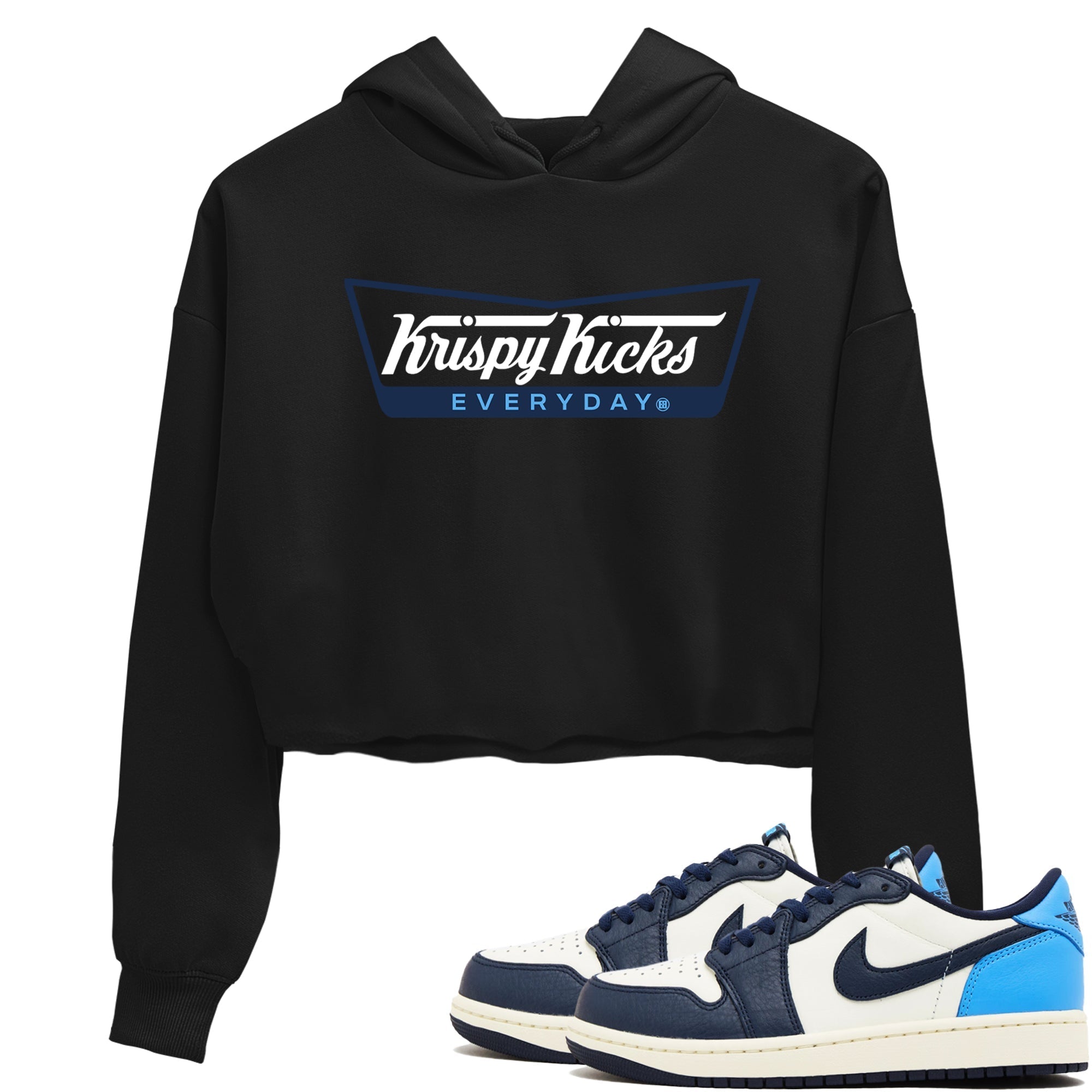 krispy Kicks snkmatch Women's Top - Air Jordan 1 Obsidian