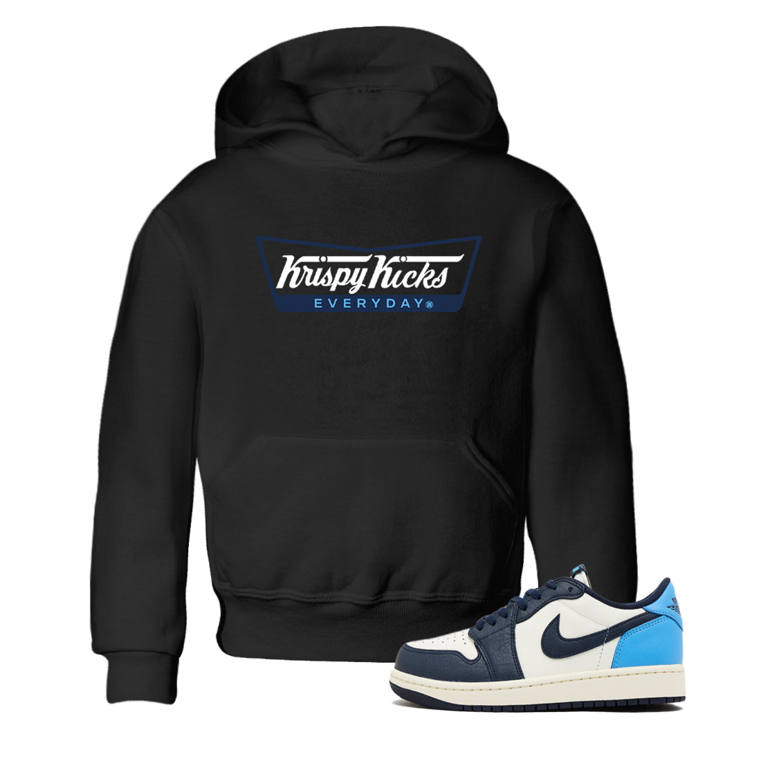 krispy Kicks snkmatch Tees Kids - Air Jordan 1 Obsidian