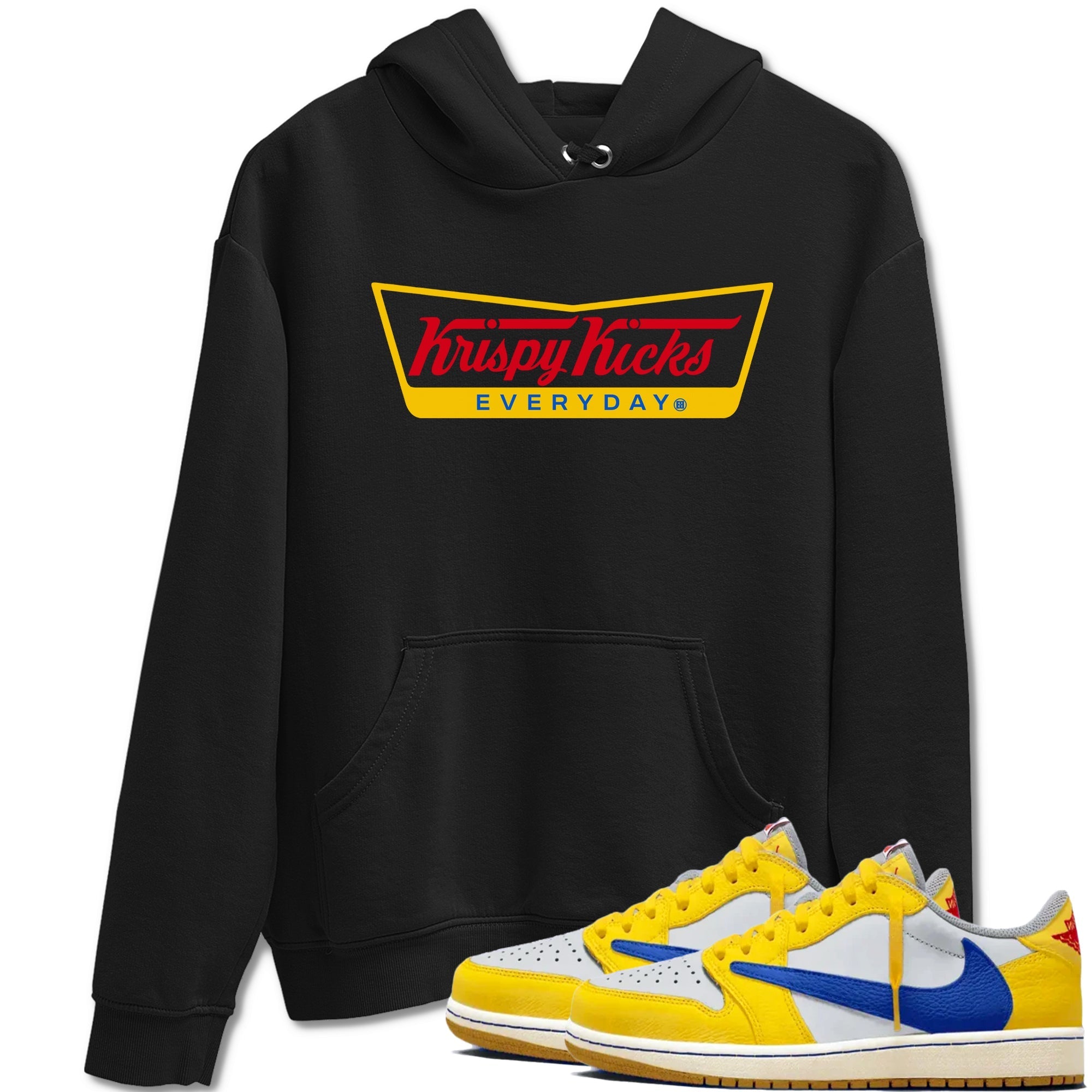 Krispy Kicks snkmatch Tees - Air Jordan 1 Travis Scott Canary