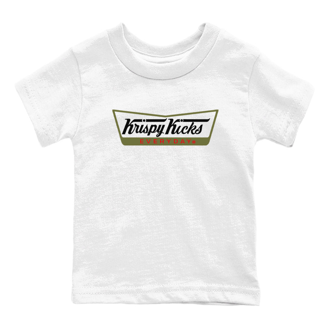 Krispy Kicks snkmatch Tees Kids - Air Jordan 1 Travis Scott Medium Olive