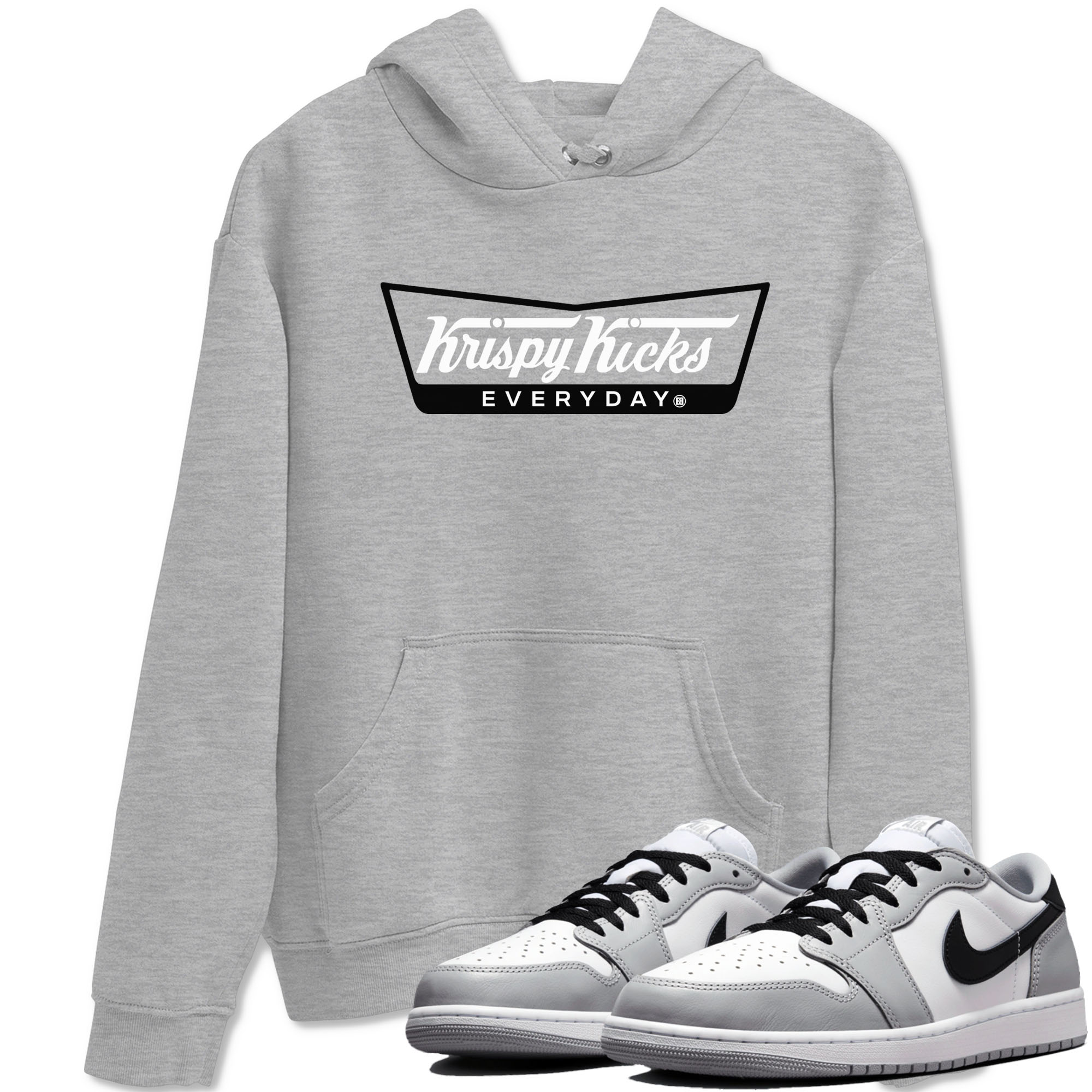 Krispy Kicks snkmatch Tees - Air Jordan 1 Wolf Grey