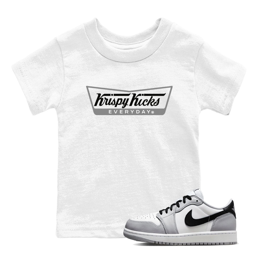Krispy Kicks snkmatch Tees Kids - Air Jordan 1 Wolf Grey