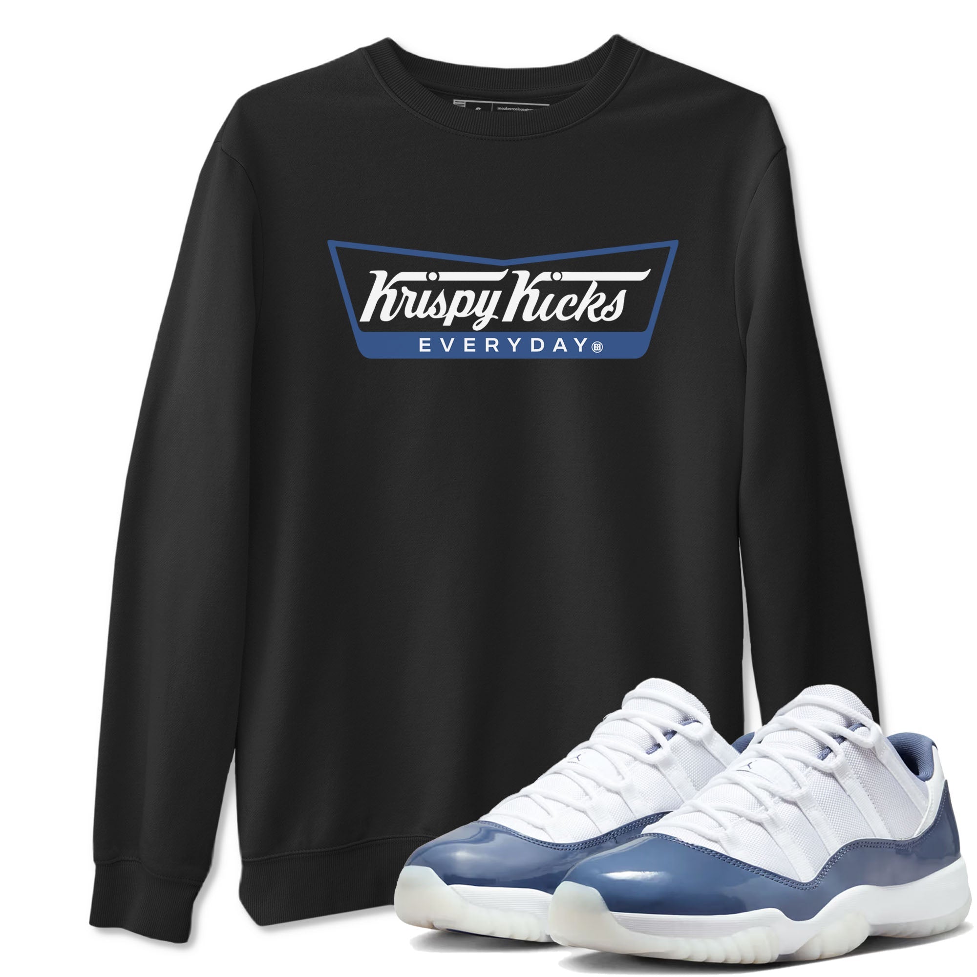 Krispy Kicks snkmatch Tees - Air Jordan 11 Diffused Blue