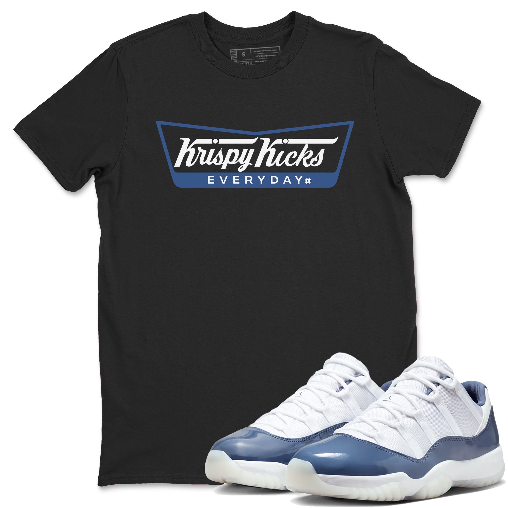 Krispy Kicks snkmatch Tees - Air Jordan 11 Diffused Blue