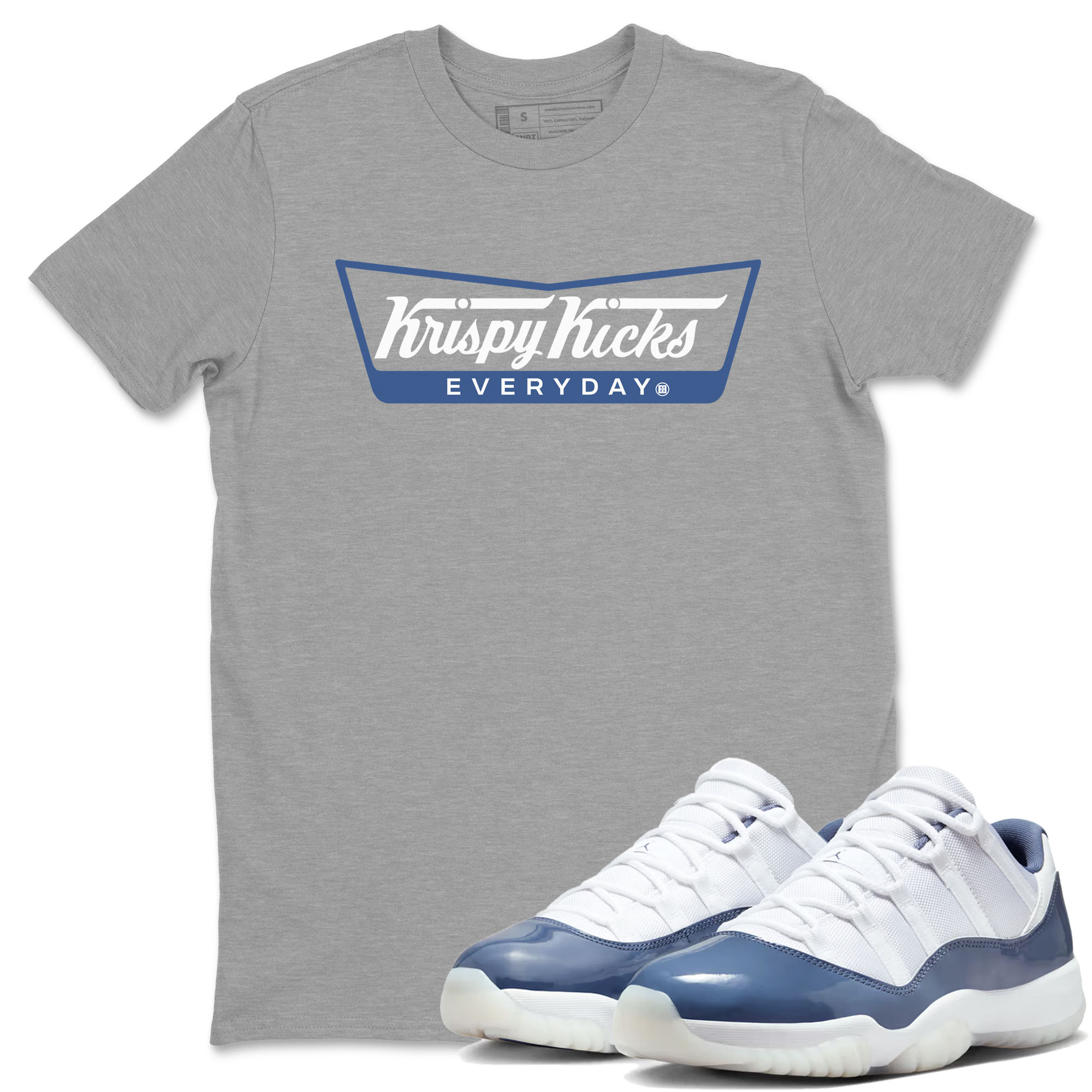 Krispy Kicks snkmatch Tees - Air Jordan 11 Diffused Blue