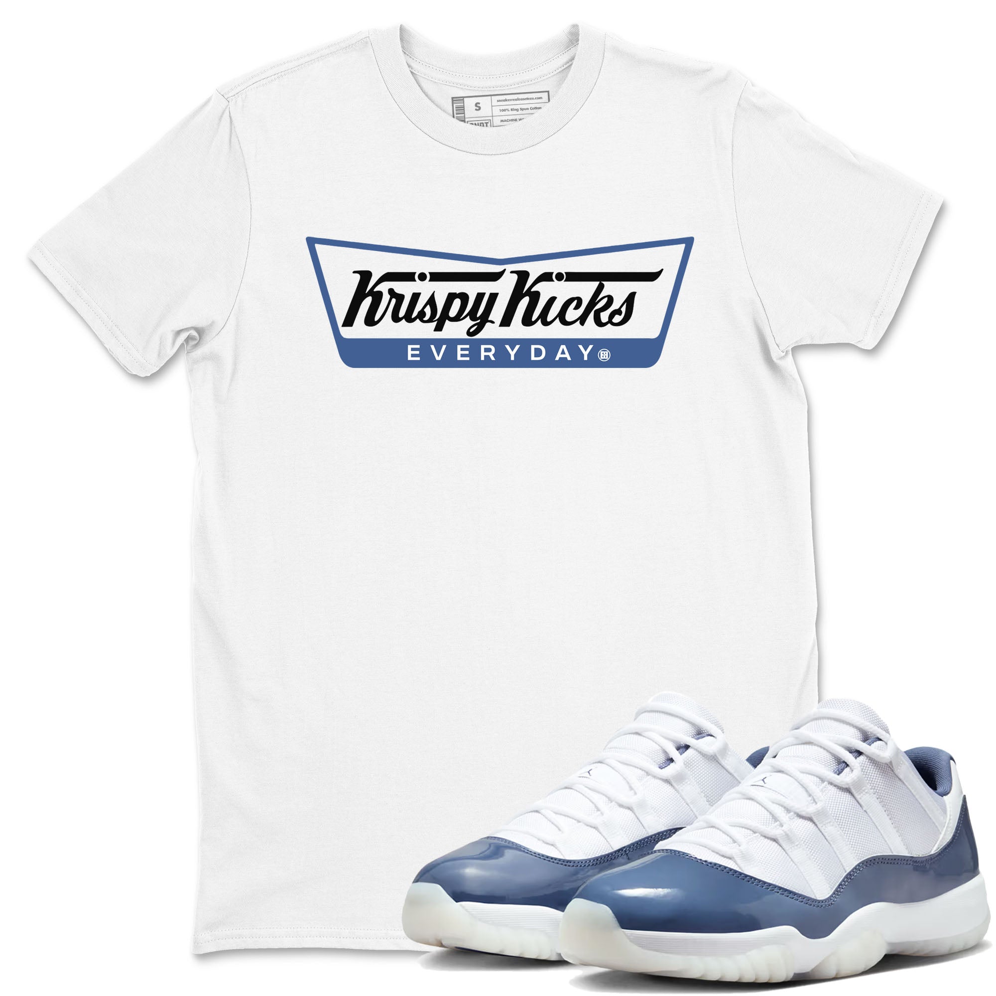 Krispy Kicks snkmatch Tees - Air Jordan 11 Diffused Blue