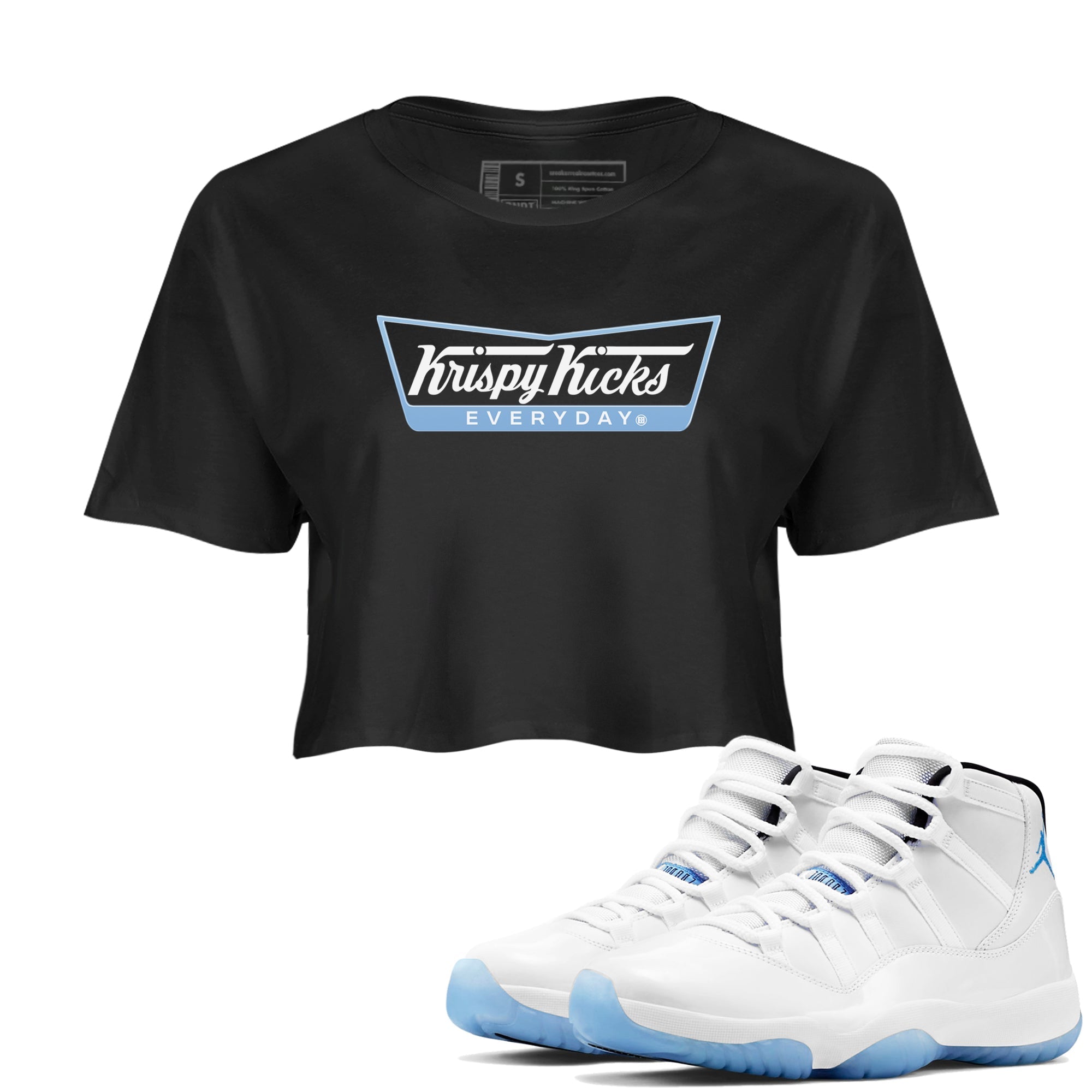 Krispy Kicks snkmatch Women's Top - Air Jordan 11 Legend Blue