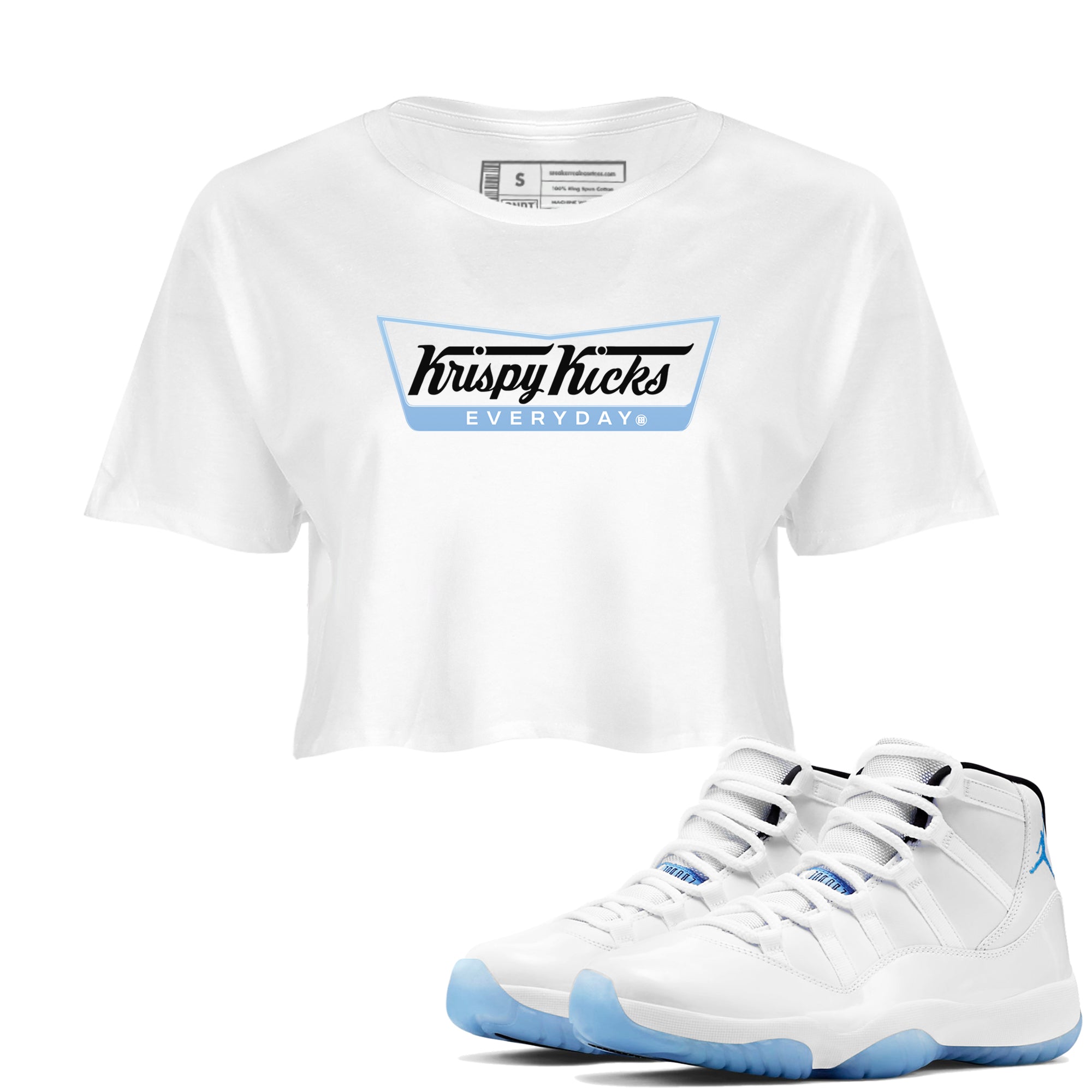 Krispy Kicks snkmatch Women's Top - Air Jordan 11 Legend Blue