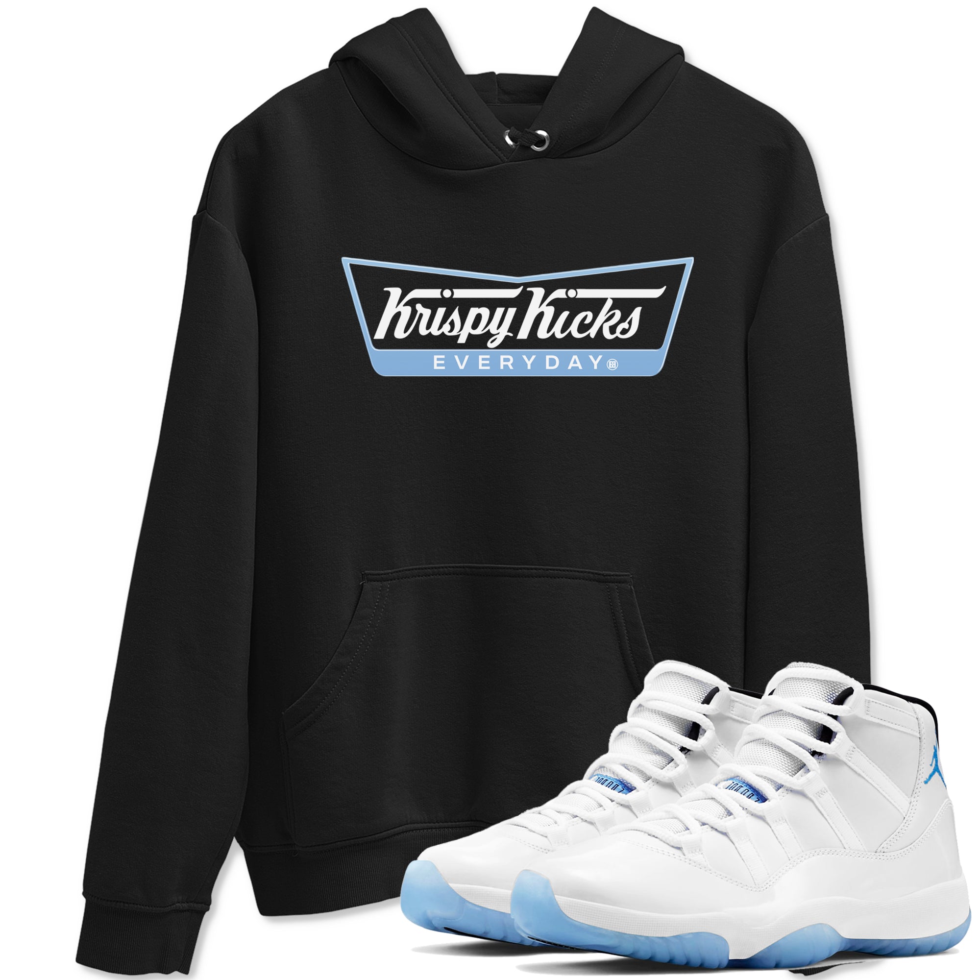 Krispy Kicks snkmatch Tees - Air Jordan 11 Legend Blue