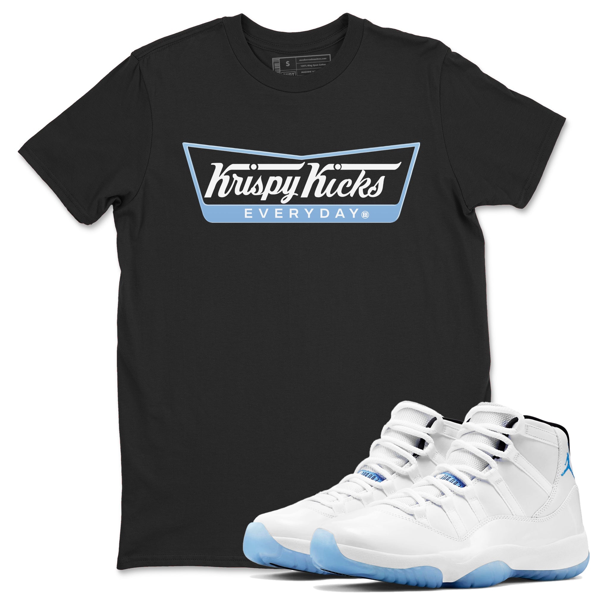 Krispy Kicks snkmatch Tees - Air Jordan 11 Legend Blue