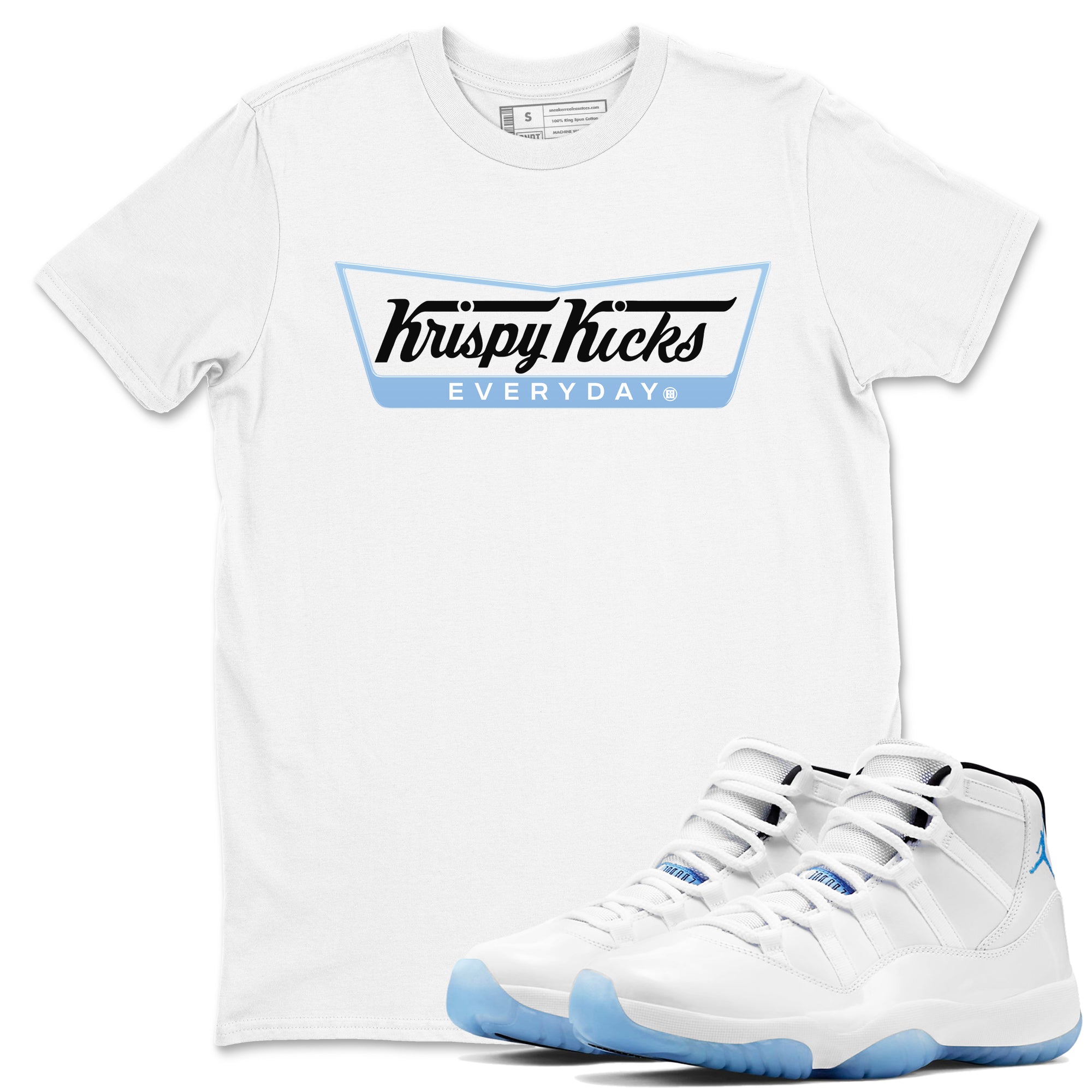 Krispy Kicks snkmatch Tees - Air Jordan 11 Legend Blue