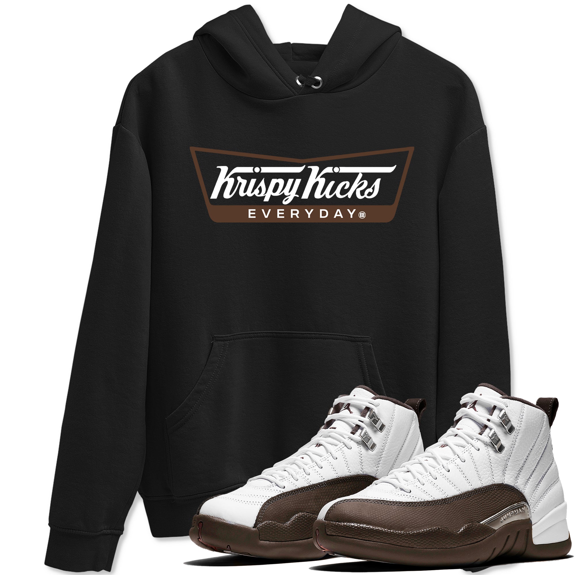 Krispy Kicks snkmatch Tees - Air Jordan 12 Baroque Brown
