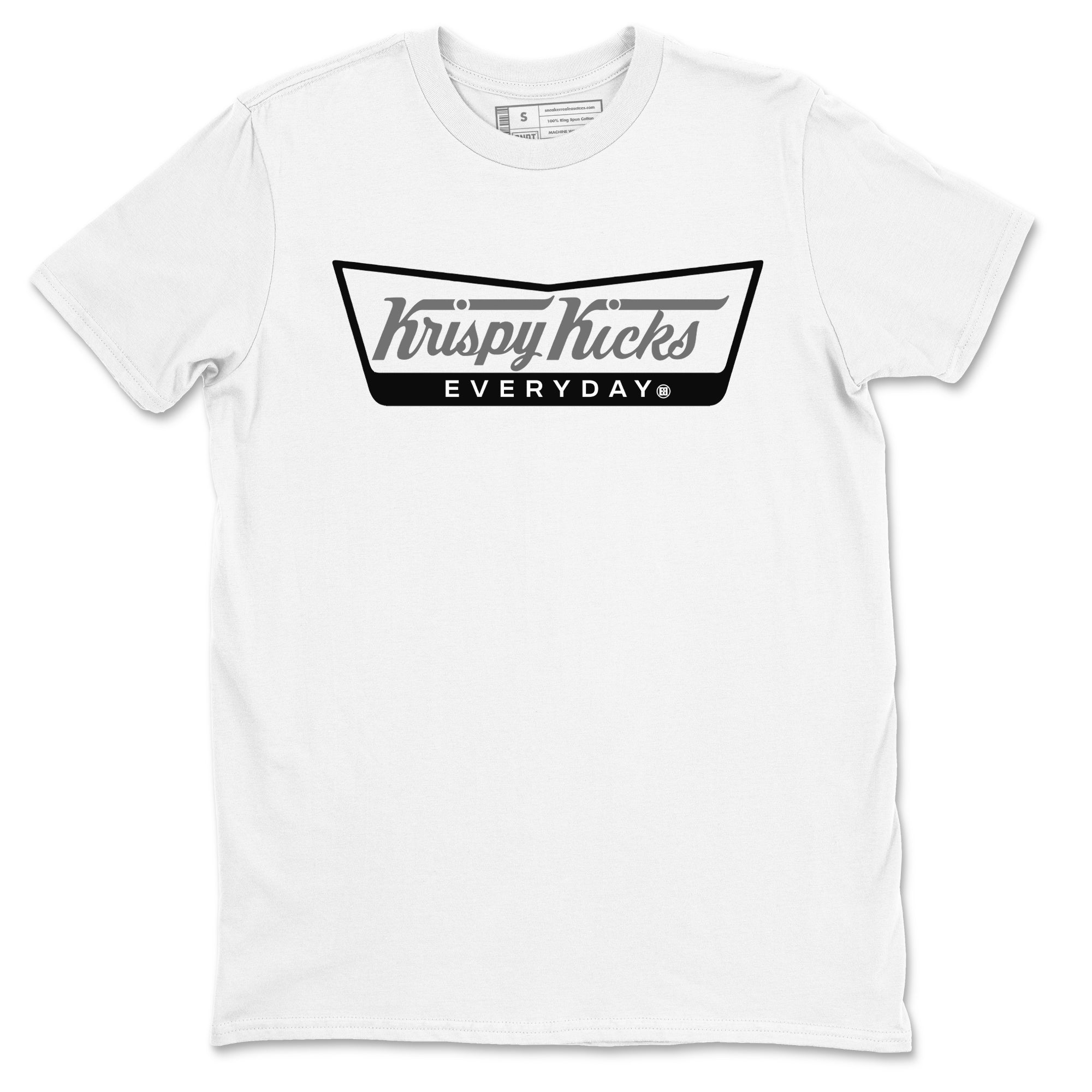 Krispy Kicks snkmatch Tees - Air Jordan 12 Black Wolf Grey