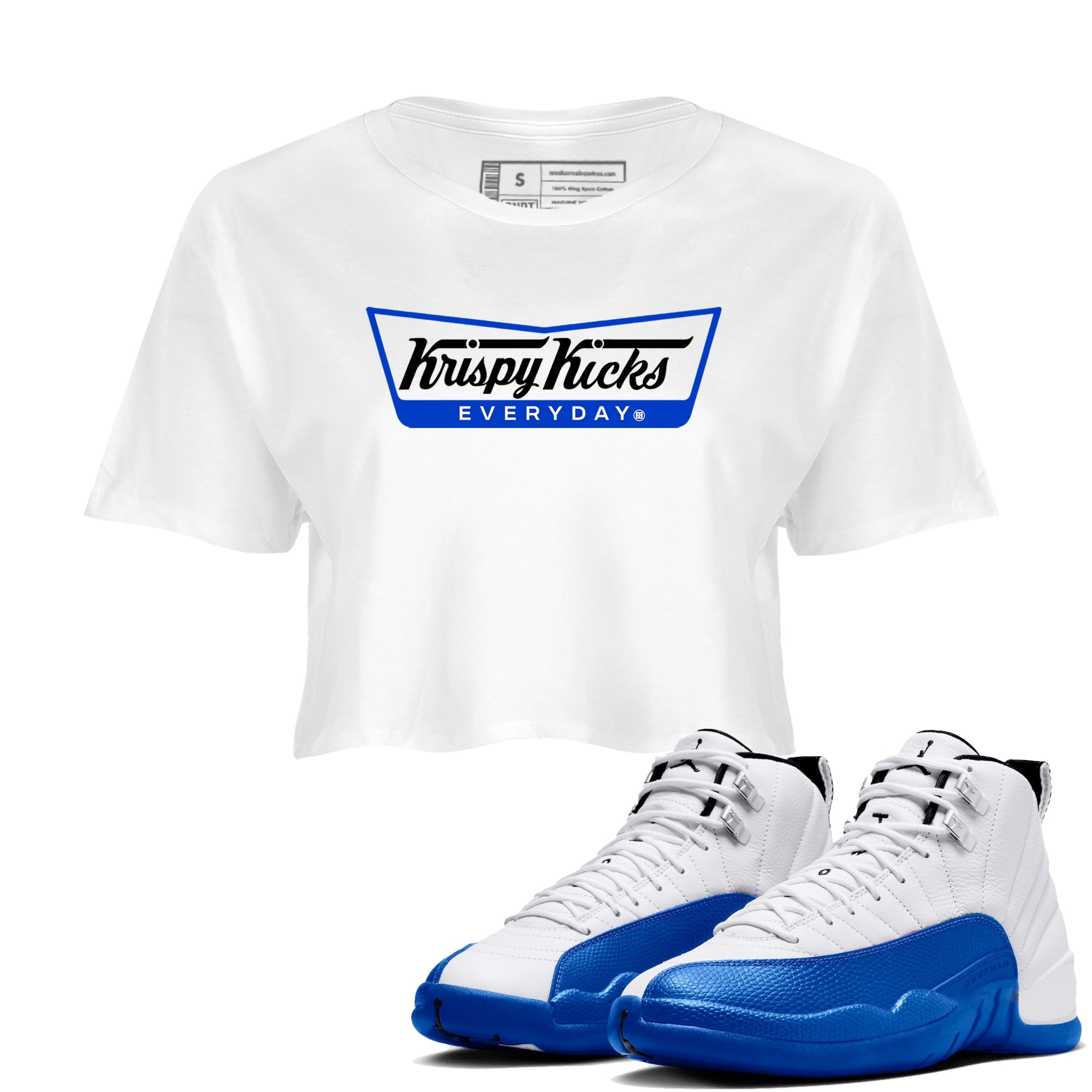 Krispy Kicks snkmatch Women's Top - Air Jordan 12 Blueberry