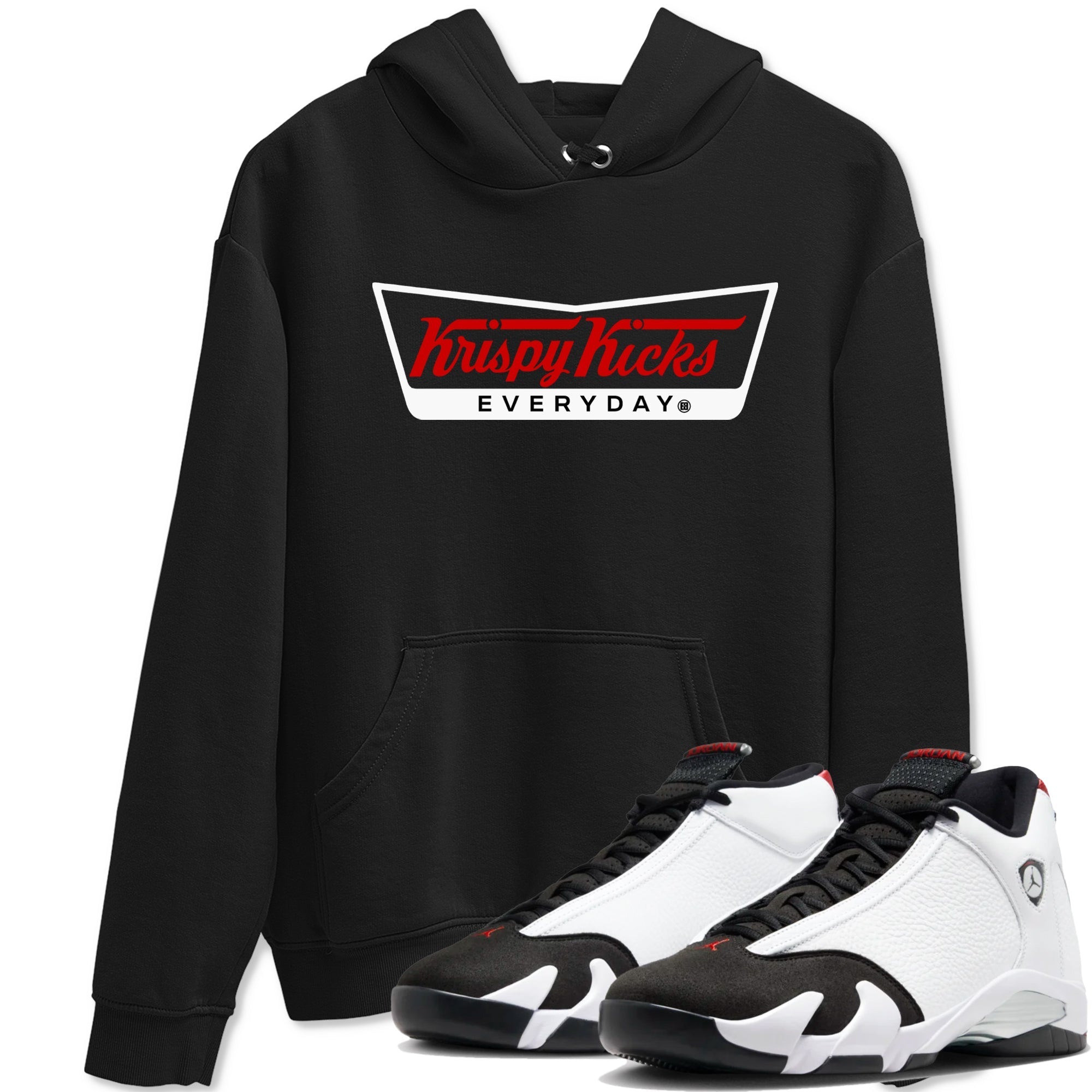 Krispy Kicks snkmatch Tees - Air Jordan 14 Black Toe