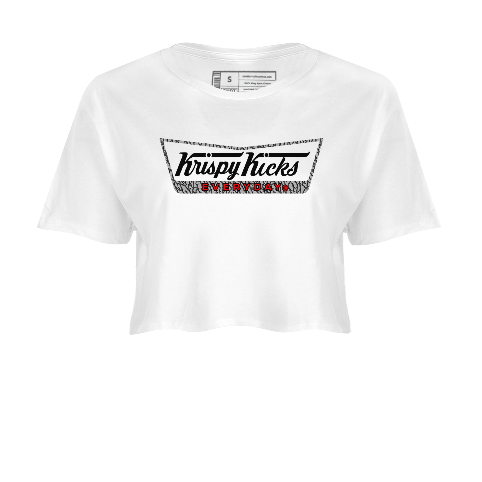 Krispy Kicks snkmatch Women's Top - Air Jordan 3 Black Cement