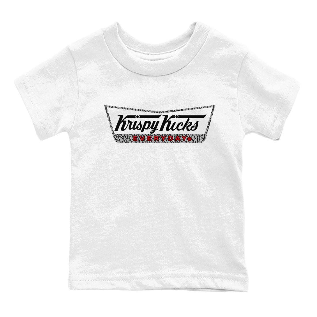 Krispy Kicks snkmatch Tees Kids - Air Jordan 3 Black Cement
