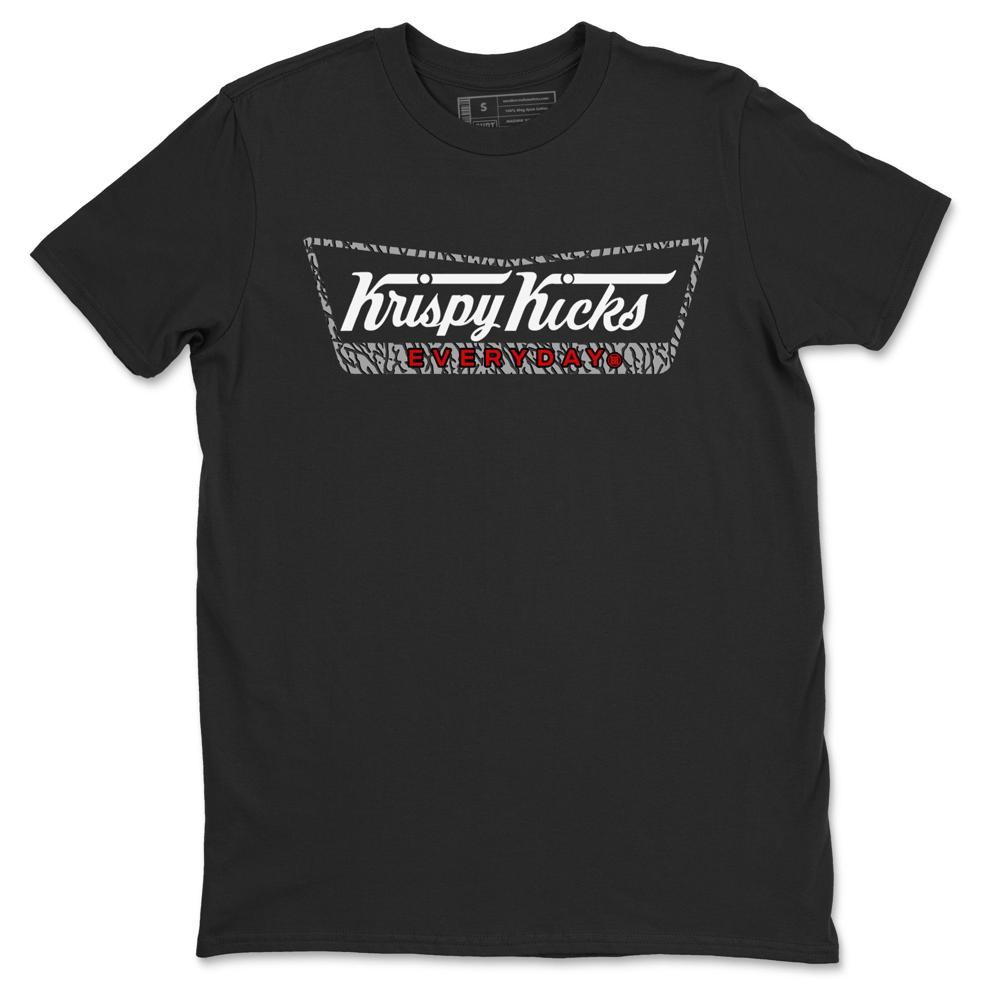Krispy Kicks snkmatch Tees - Air Jordan 3 Black Cement