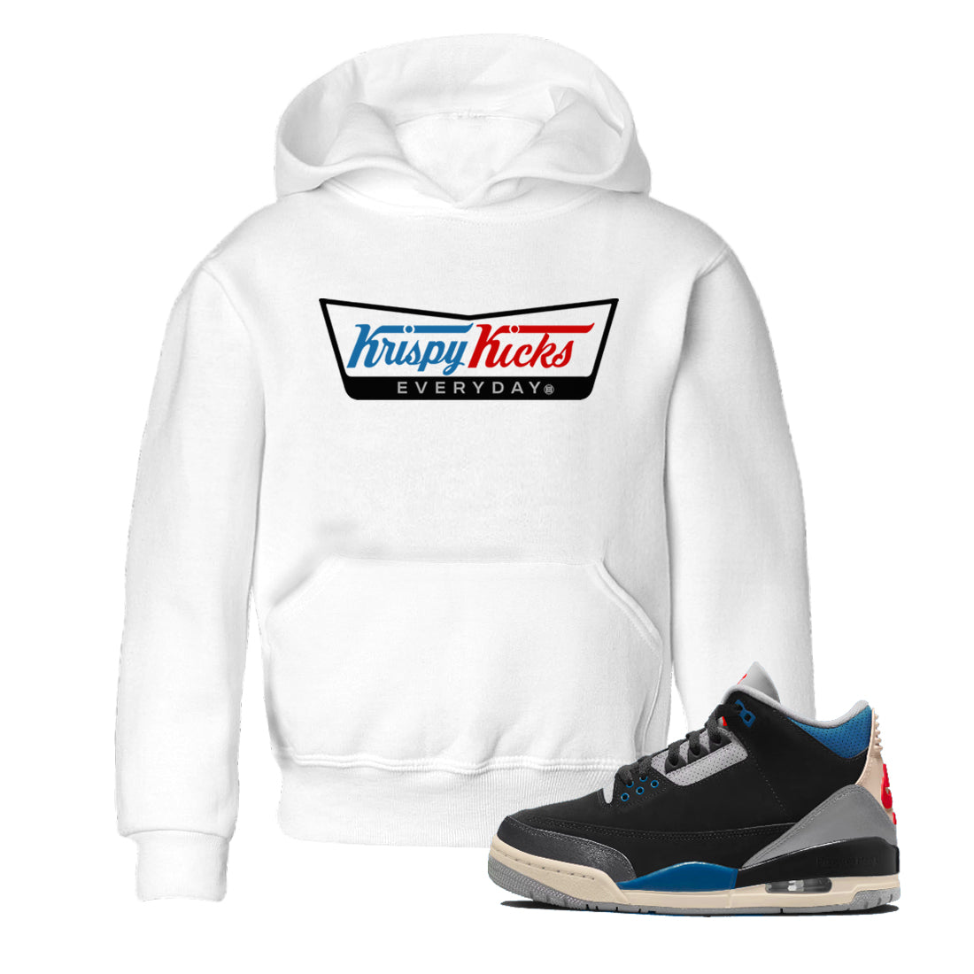 Krispy Kicks snkmatch Tees Kids - Air Jordan 3 Rare Air