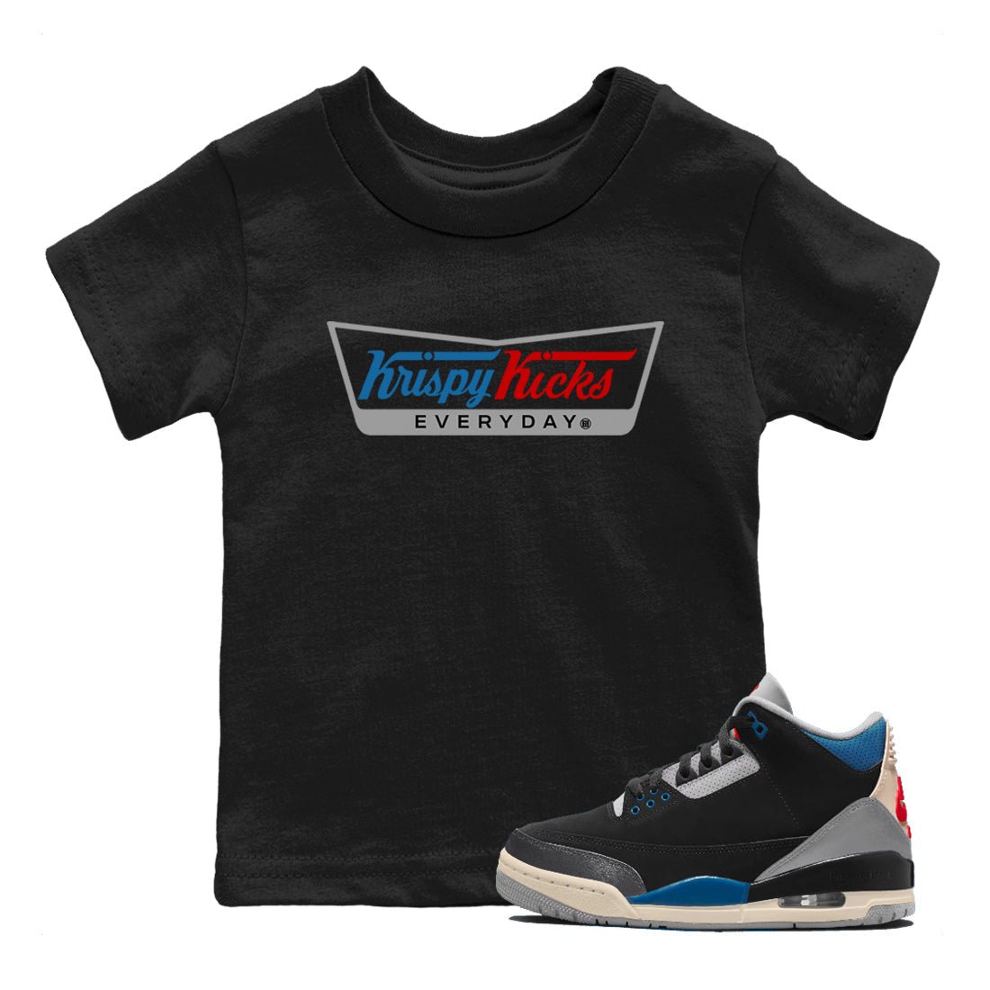 Krispy Kicks snkmatch Tees Kids - Air Jordan 3 Rare Air