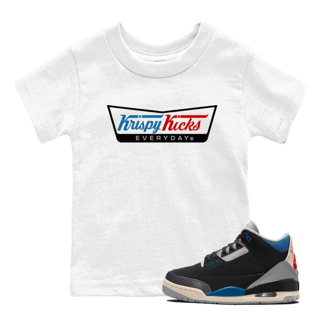 Krispy Kicks snkmatch Tees Kids - Air Jordan 3 Rare Air