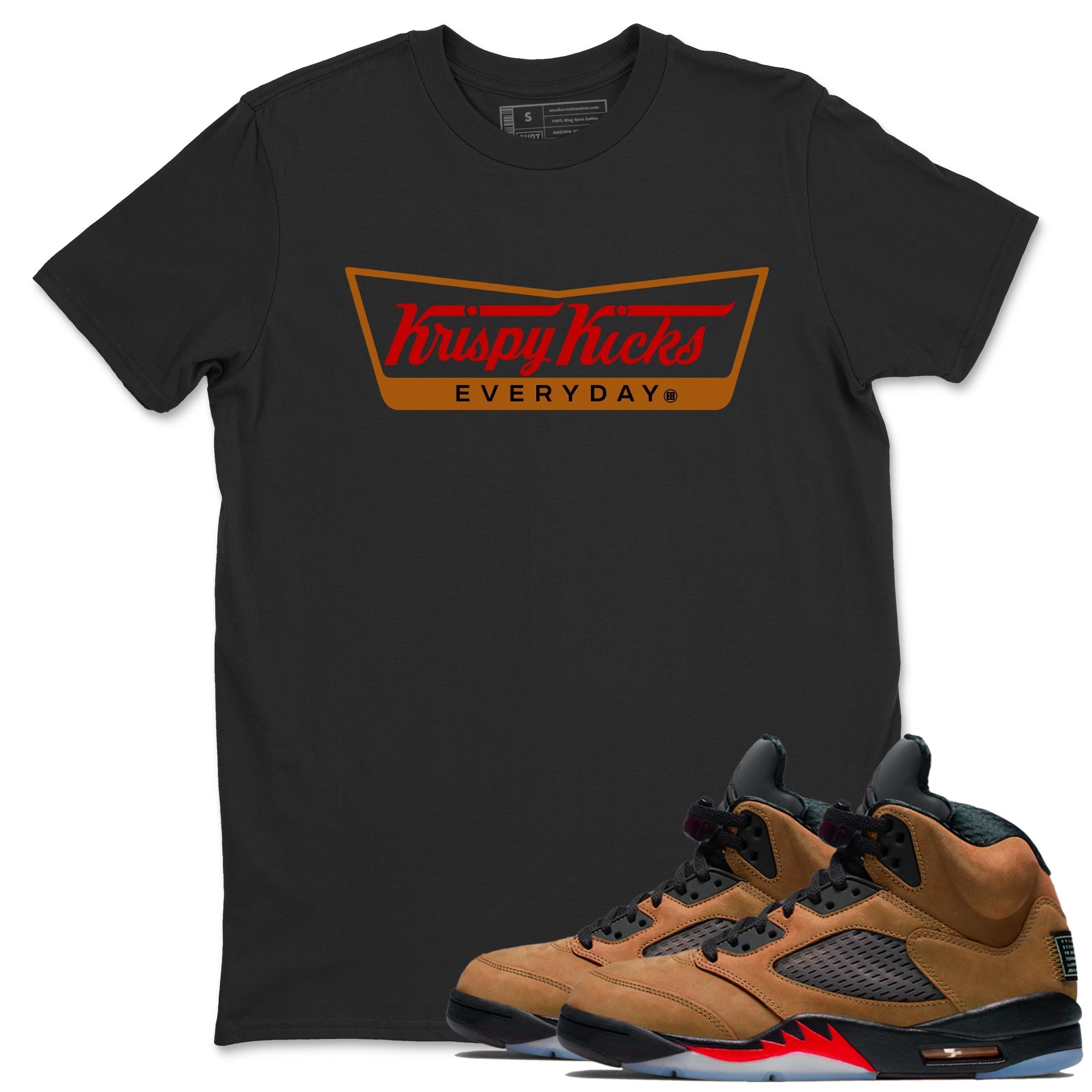 Krispy Kicks snkmatch Tees - Air Jordan 5 Archaeo Brown