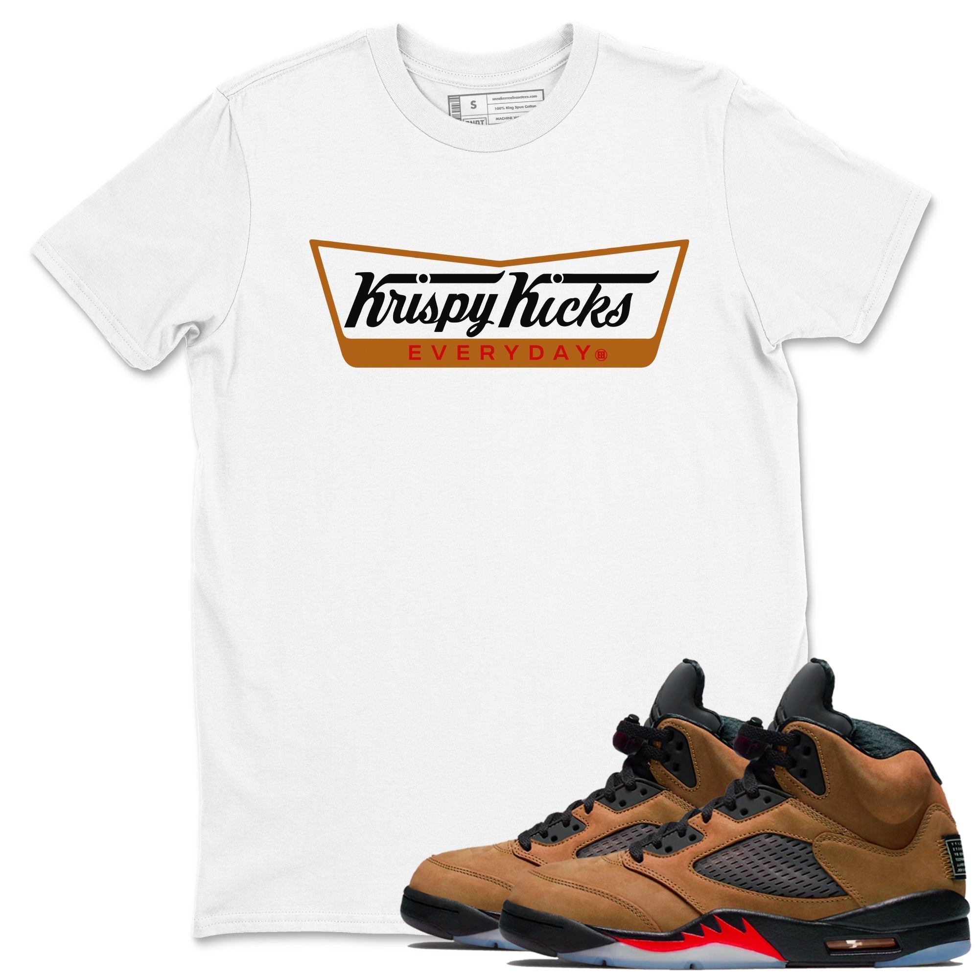 Krispy Kicks snkmatch Tees - Air Jordan 5 Archaeo Brown