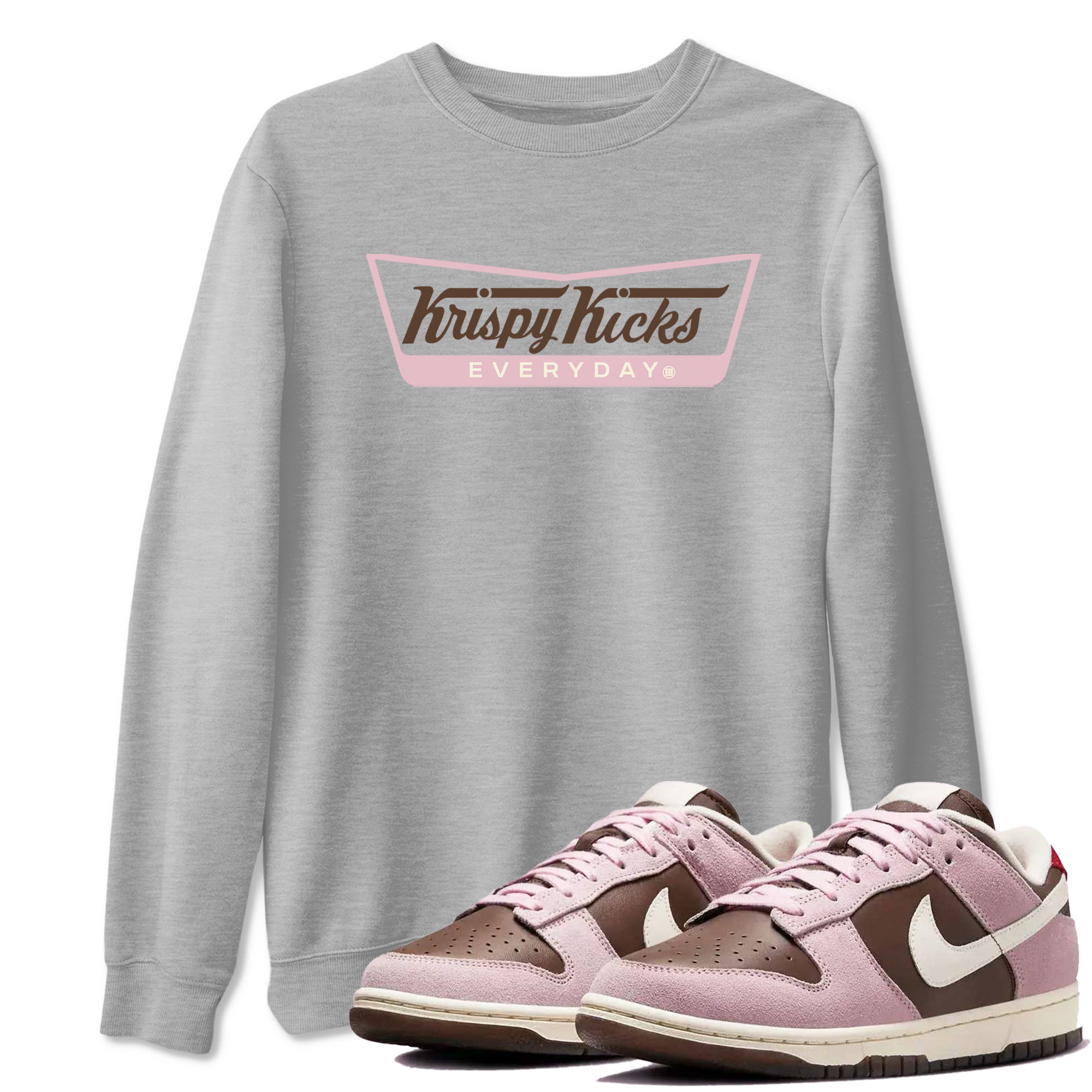 Krispy Kicks snkmatch Tees - Dunk Cacao Wow And Pink Foam