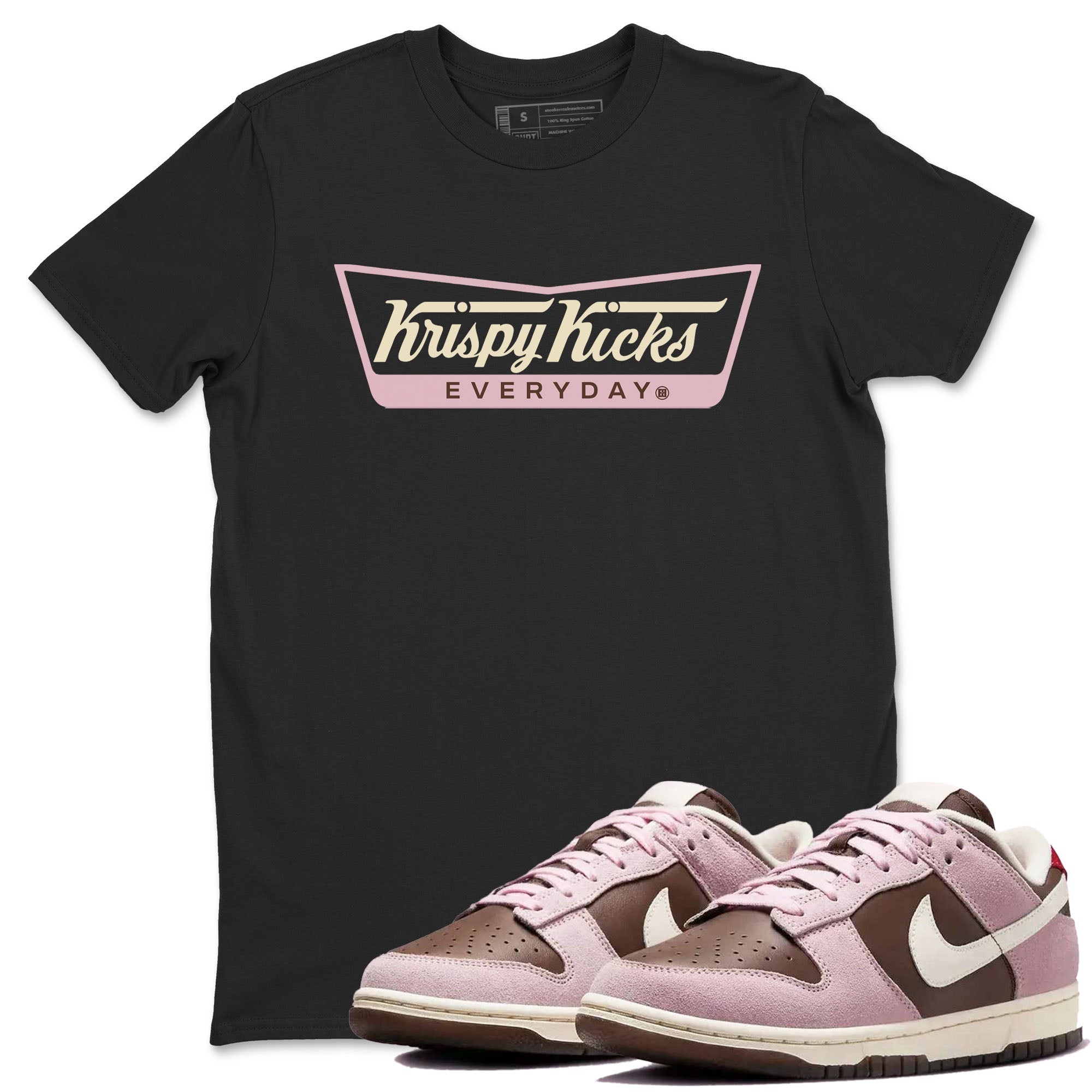 Krispy Kicks snkmatch Tees - Dunk Cacao Wow And Pink Foam