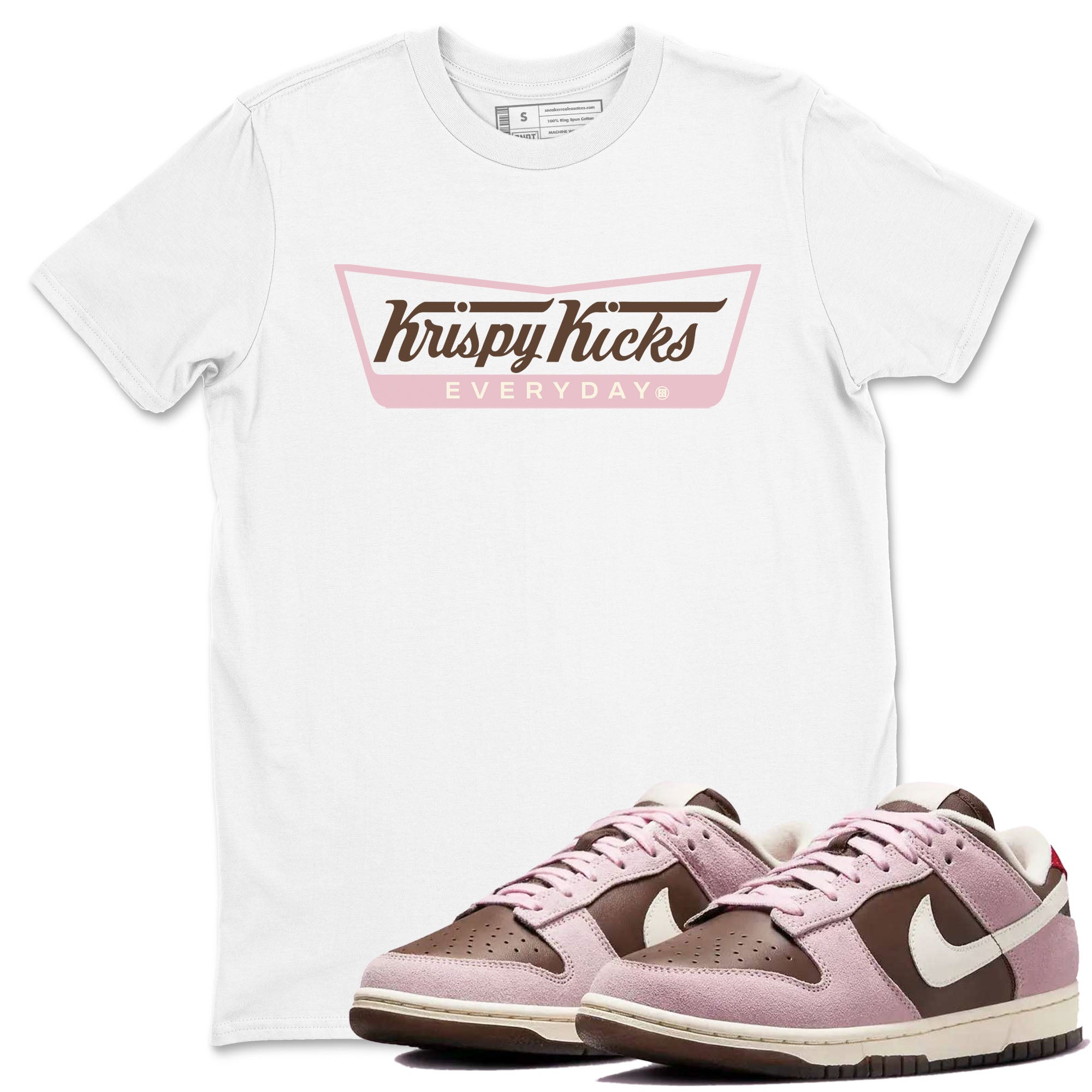 Krispy Kicks snkmatch Tees - Dunk Cacao Wow And Pink Foam