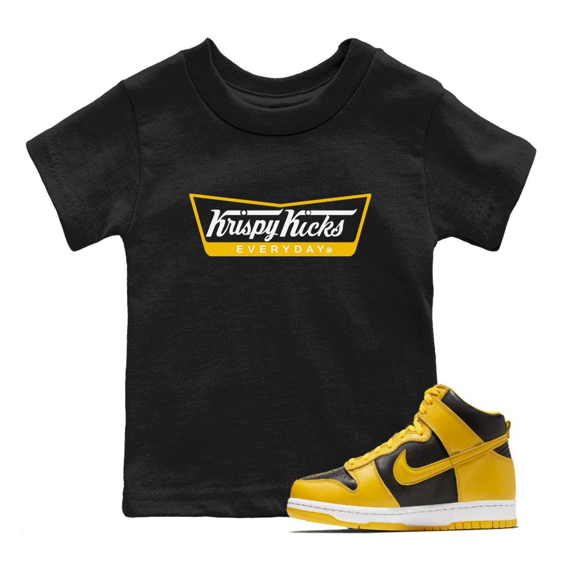 Krispy Kicks snkmatch Tees Kids - Dunk High Pollen
