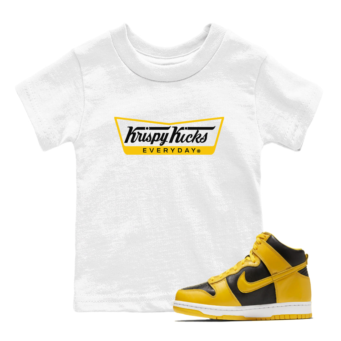 Krispy Kicks snkmatch Tees Kids - Dunk High Pollen