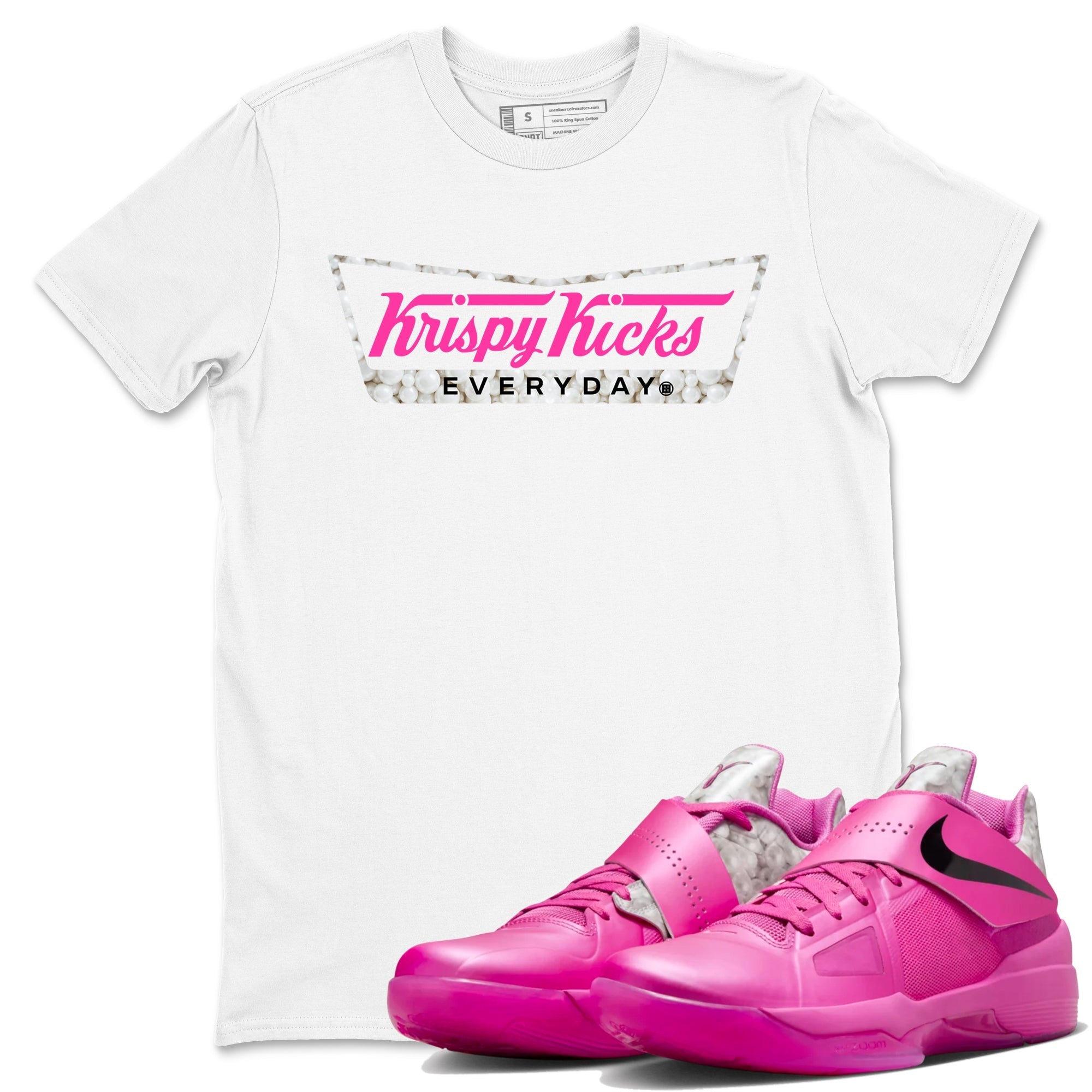 Krispy Kicks snkmatch Tees - Nike KD 4 Aunt Pearl