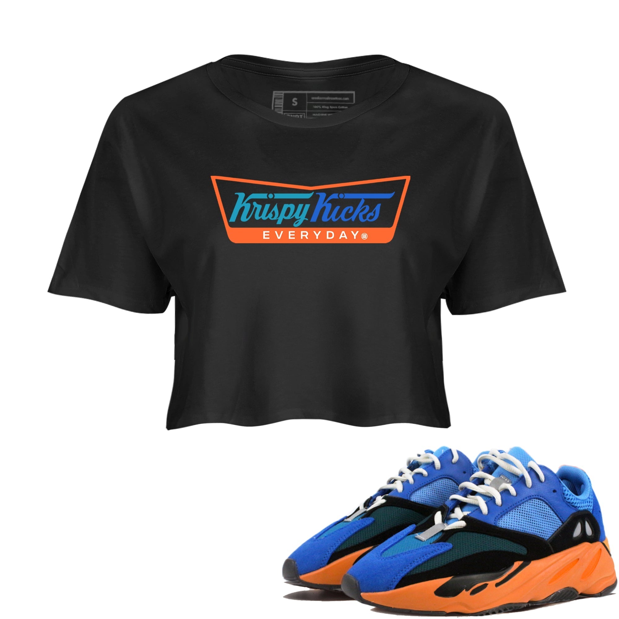 Krispy Kicks snkmatch Women's Top - Yeezy 700 Bright Blue
