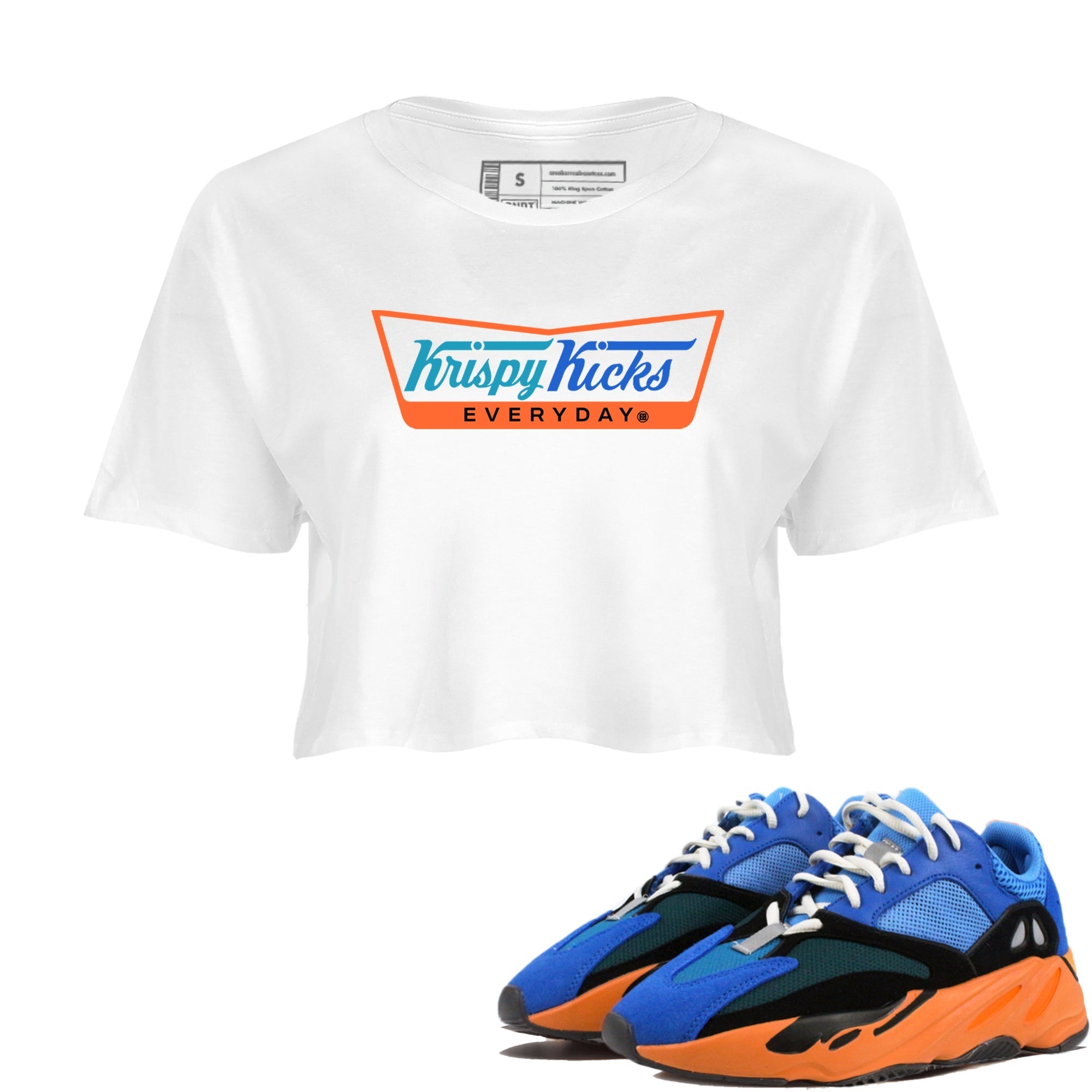 Krispy Kicks snkmatch Women's Top - Yeezy 700 Bright Blue