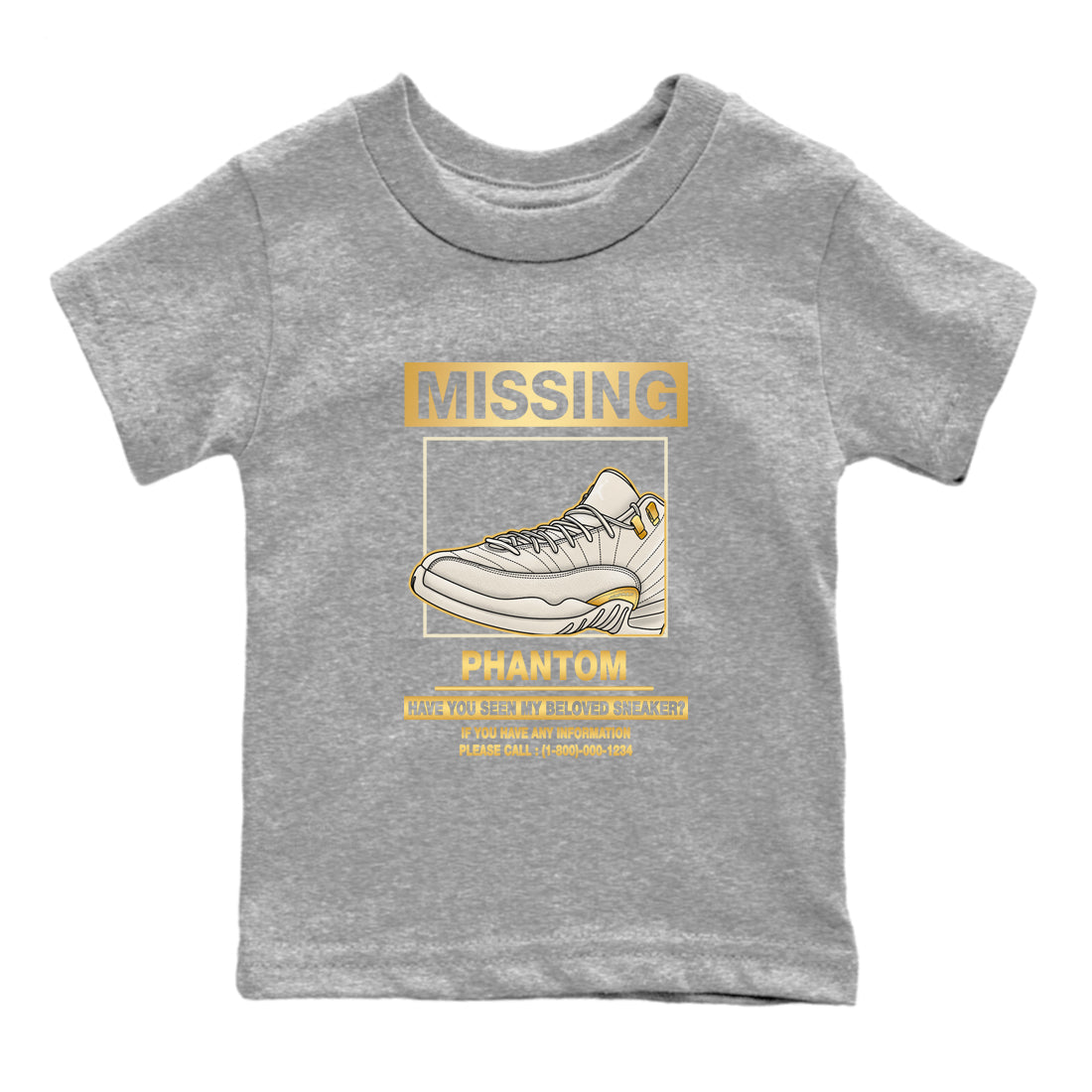 Missing snkmatch snkmatch Tees Kids - Air Jordan 12 Phantom