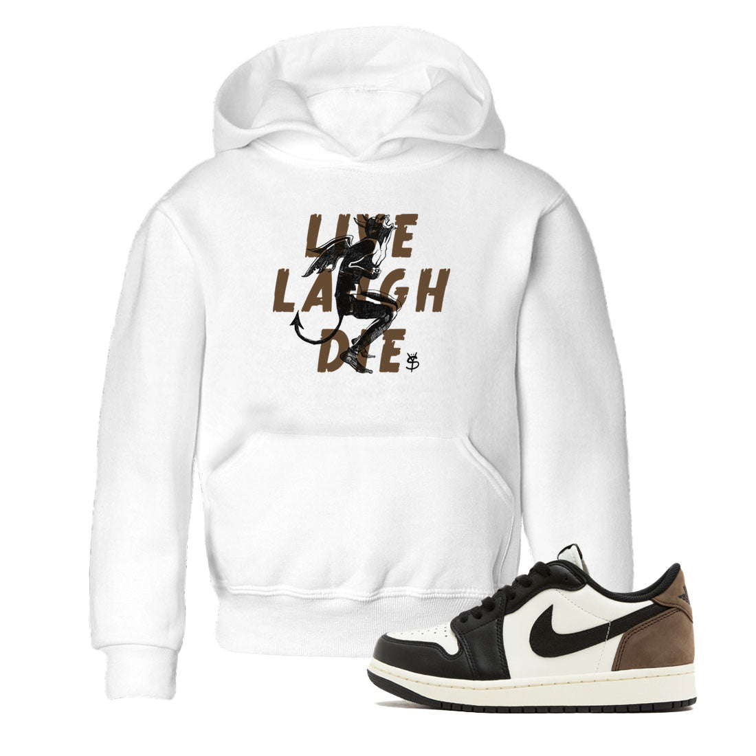 Laughing Devil snkmatch Tees Kids - Air Jordan 1 Mocha