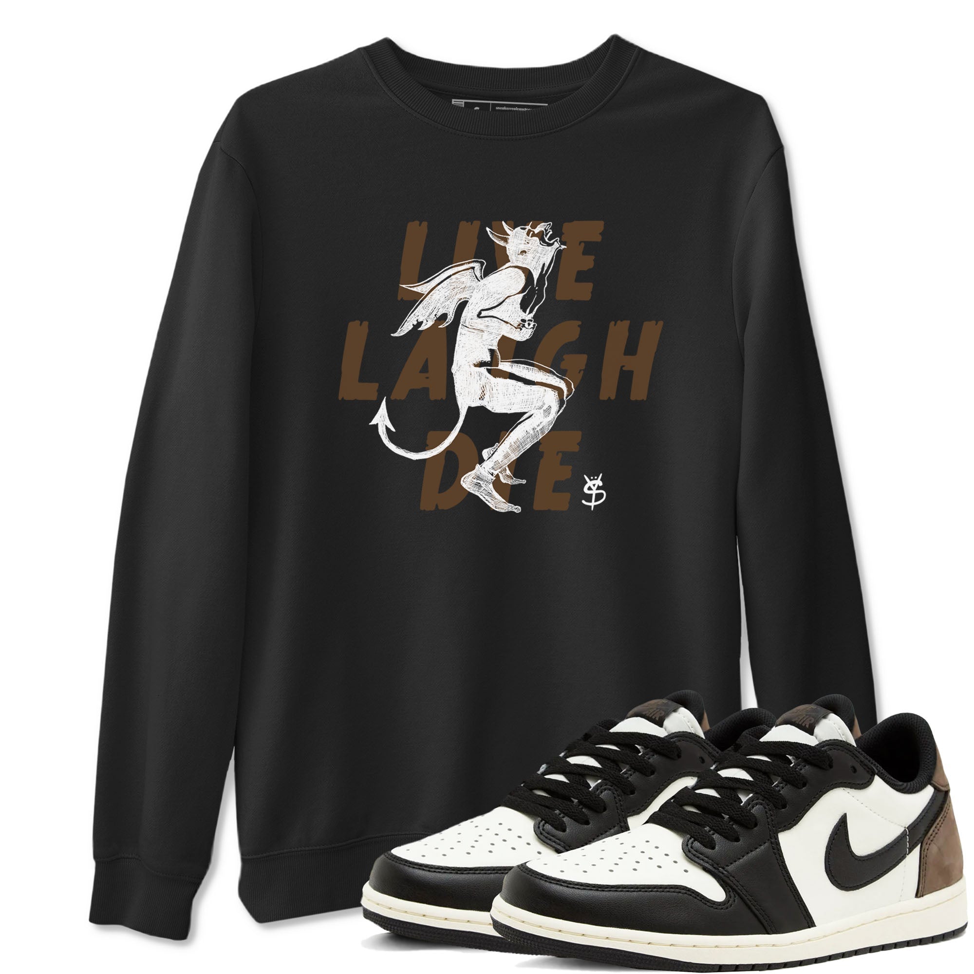 Laughing Devil snkmatch Tees - Air Jordan 1 Mocha