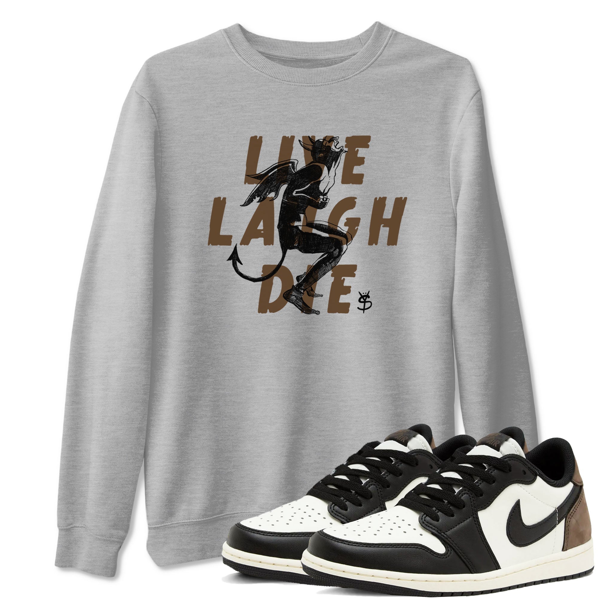 Laughing Devil snkmatch Tees - Air Jordan 1 Mocha