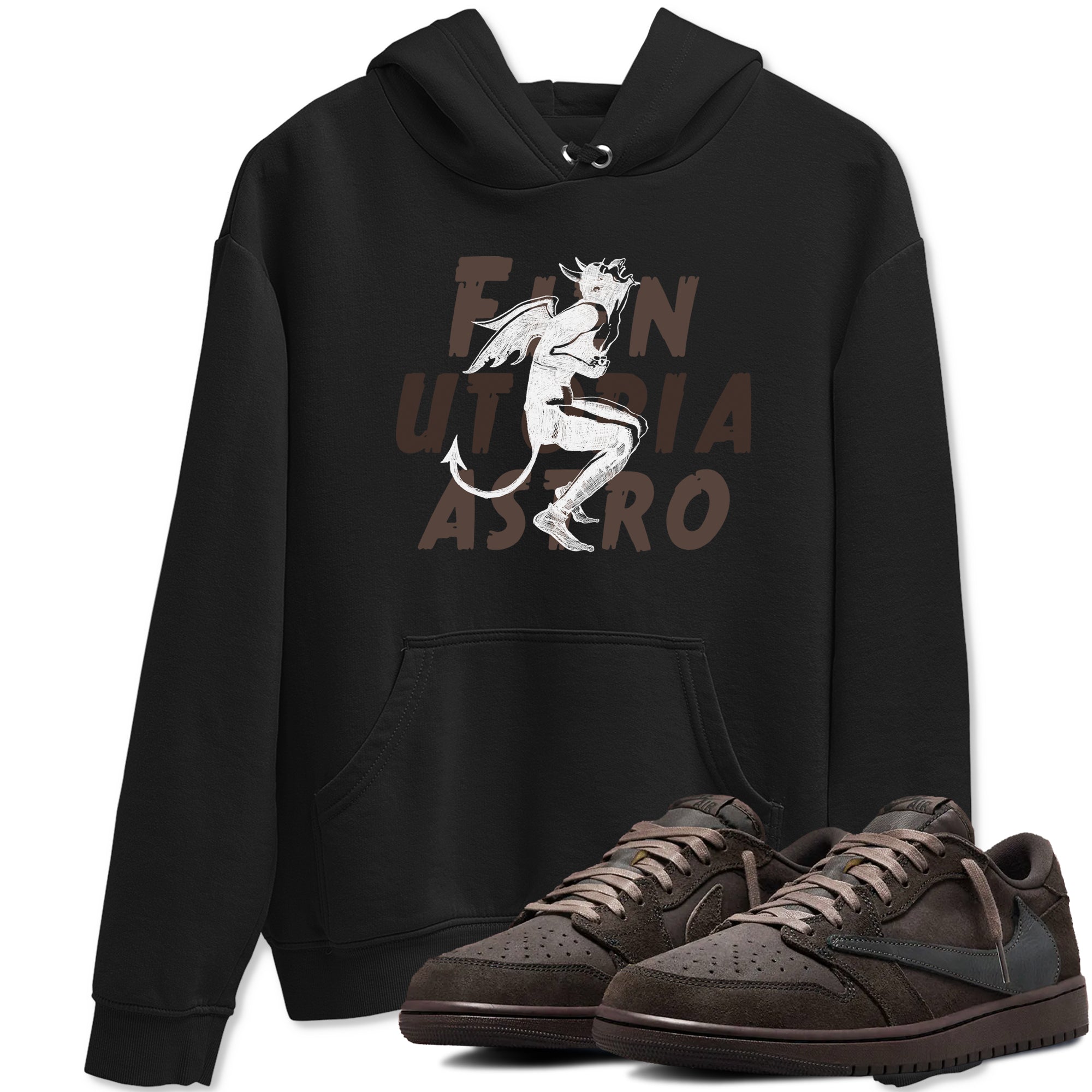Laughing Devil snkmatch Tees - Air Jordan 1 Travis Scott Velvet Brown